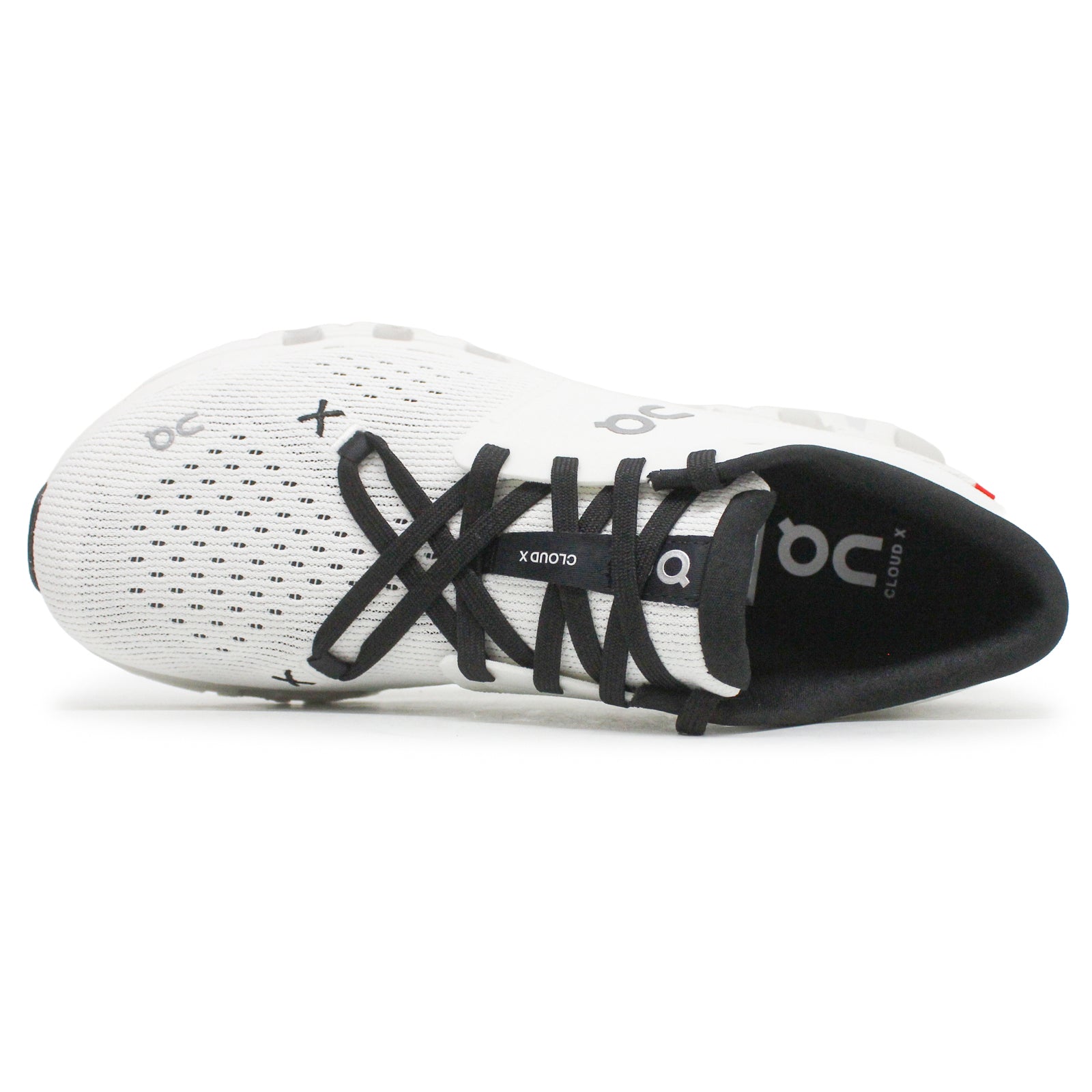 On Cloud X 4 Textile Synthetic Women's Running Shoes#color_ivory black