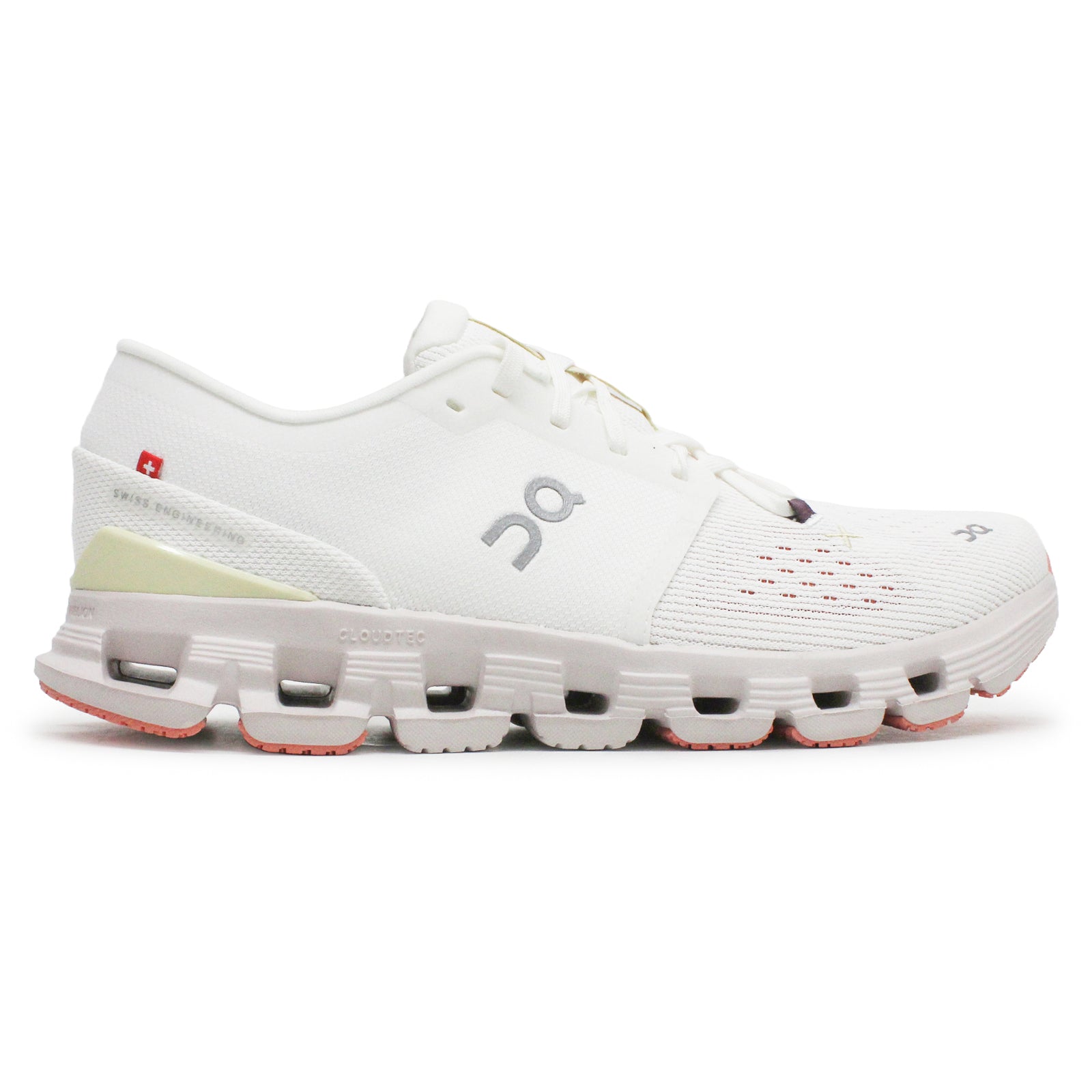 On Cloud X 4 Textile Synthetic Women's Running Shoes#color_ivory sand
