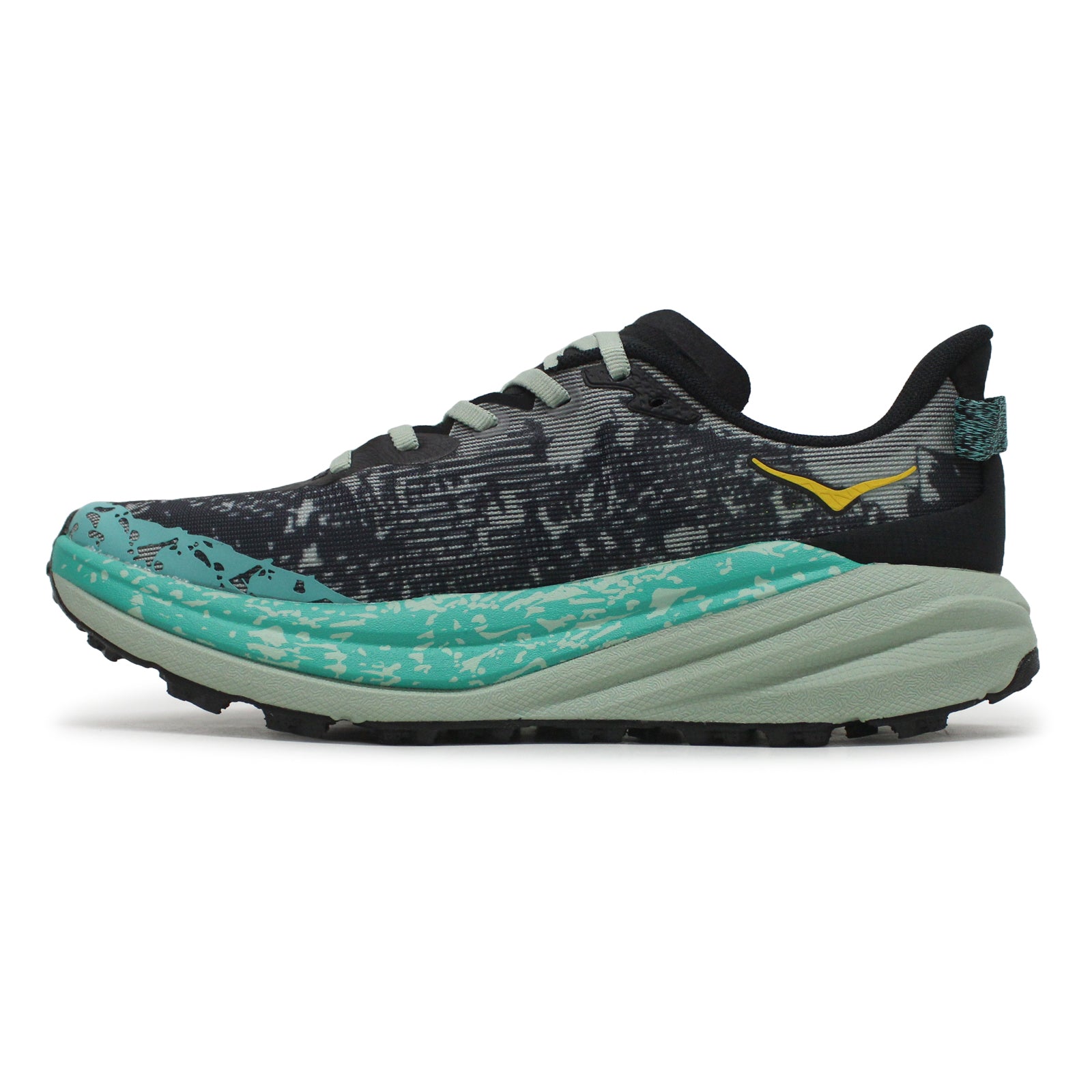 Hoka Speedgoat 6 Textile Synthetic Women's Running Shoes#color_black aloe vera
