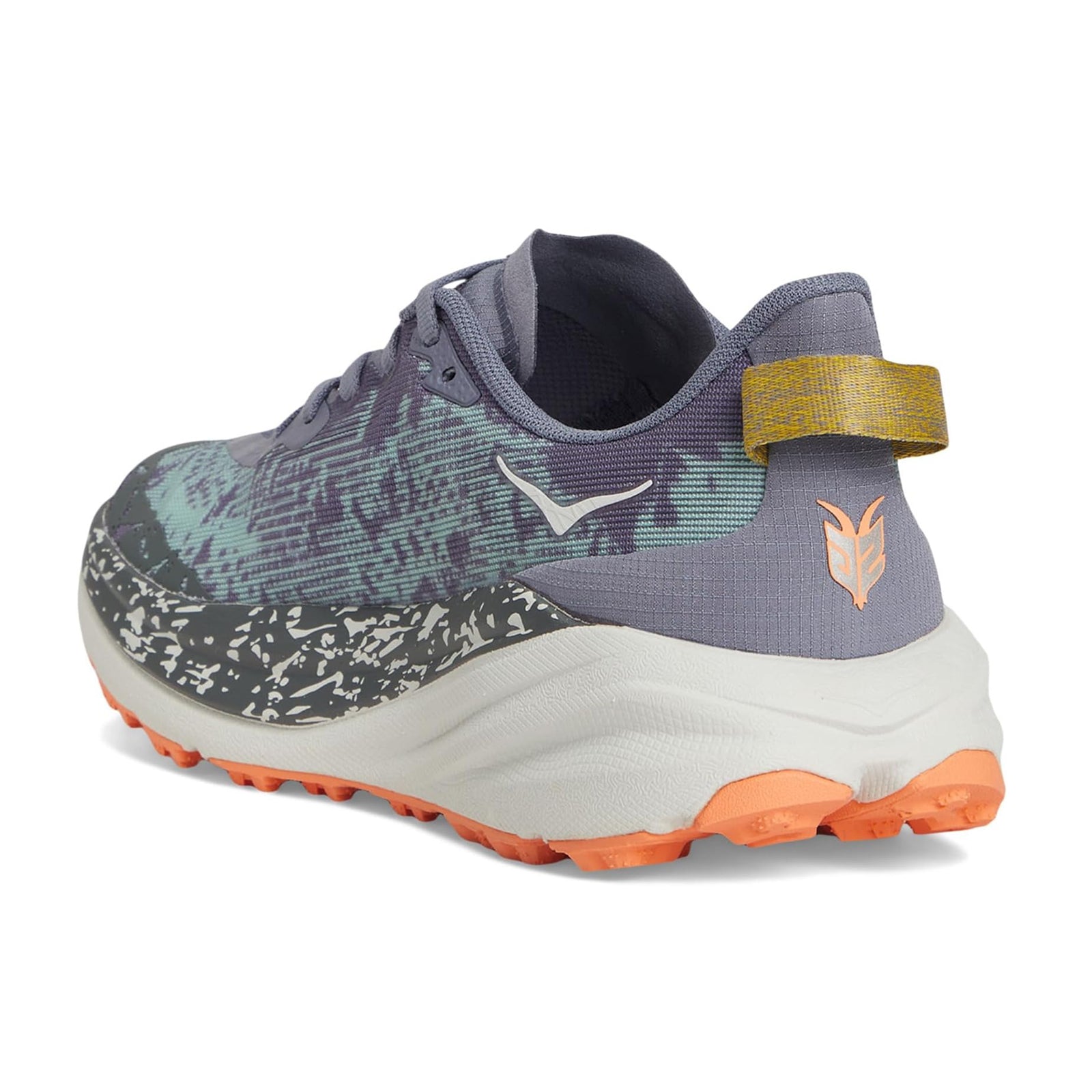 Hoka Speedgoat 6 Textile Synthetic Womens Trainers#color_grey skies cosmic grey