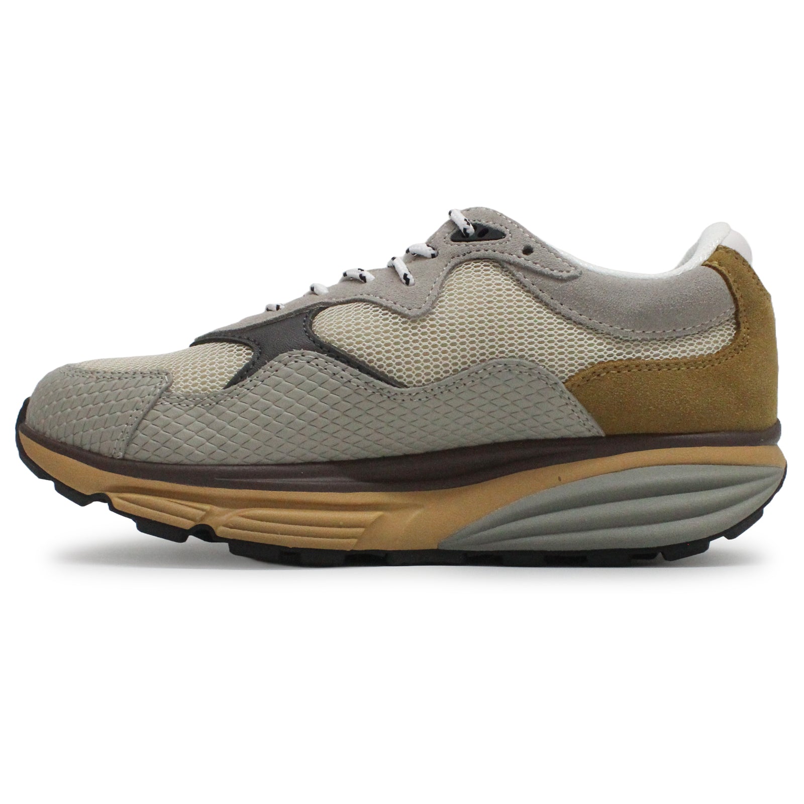 MBT Narita Leather Textile Womens Shoes#color_tan