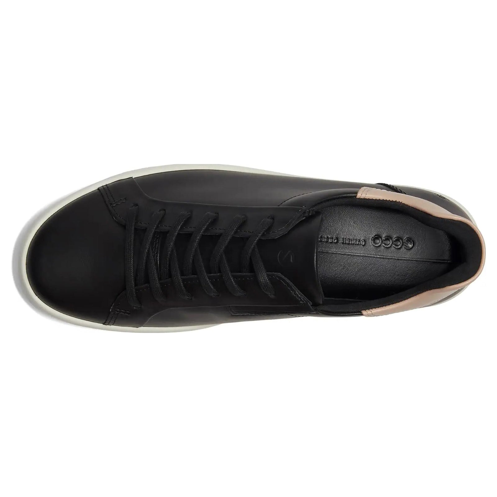 Ecco Soft 7 470843 Leather Womens Trainers#color_black rose dust