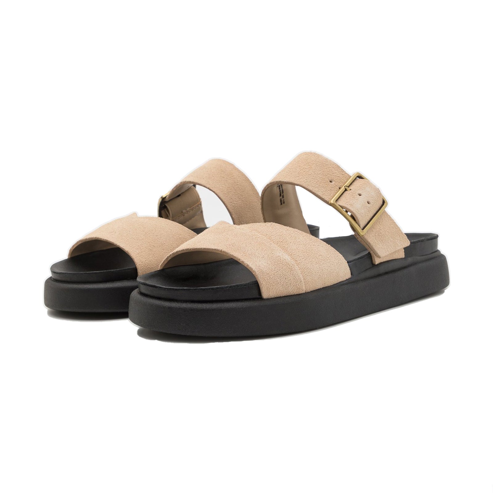 Clarks Aristella Mule Suede Womens Sandals#color_ecru