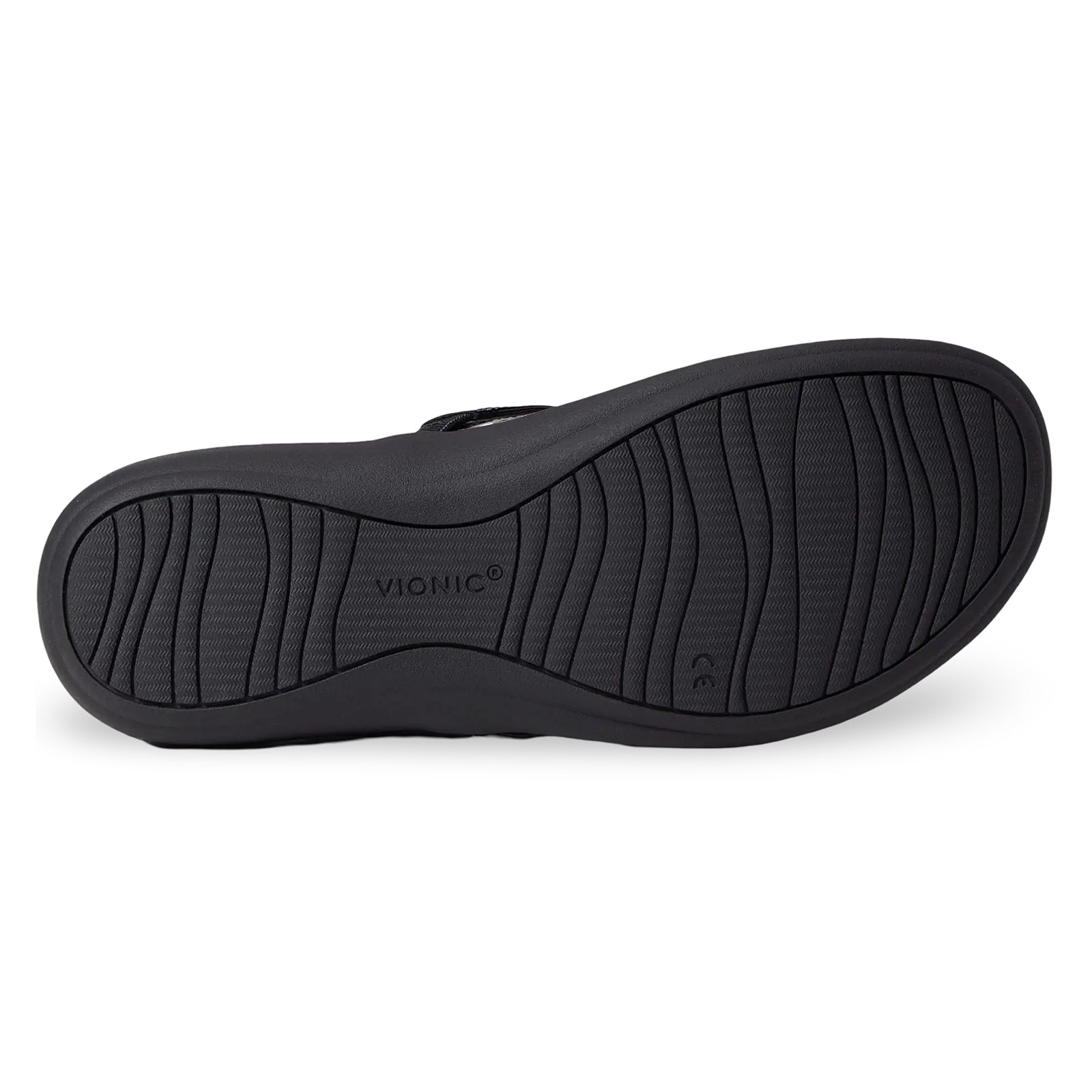 Vionic Raysa Patent Leather Womens Sandals#color_black