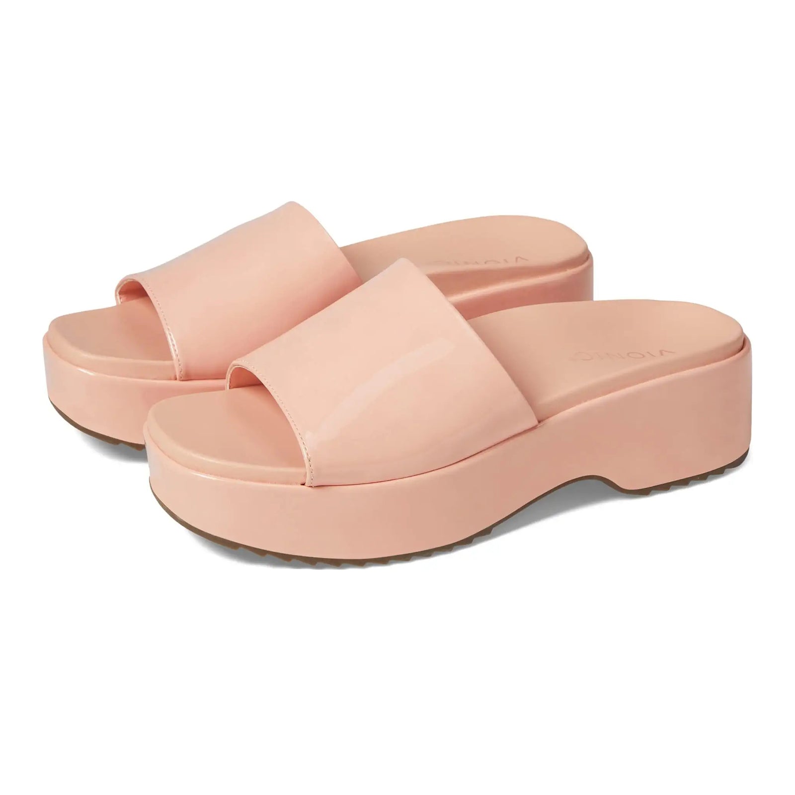 Vionic Trista Patent Synthetic Womens Sandals#color_roze