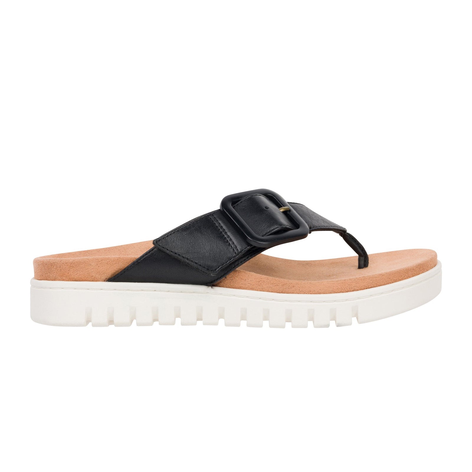Vionic Uptown Marin Leather Womens Sandals#color_black