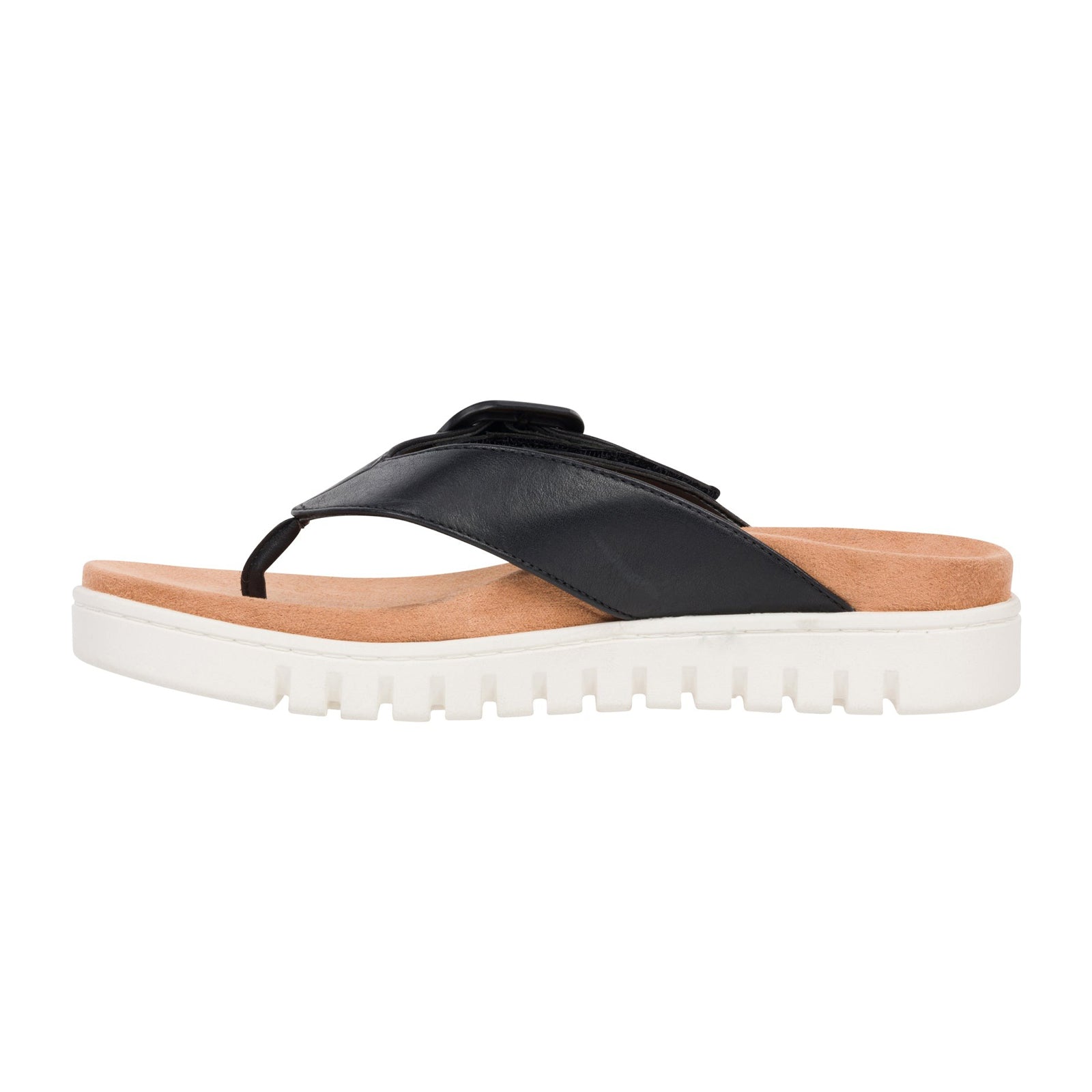 Vionic Uptown Marin Leather Womens Sandals#color_black