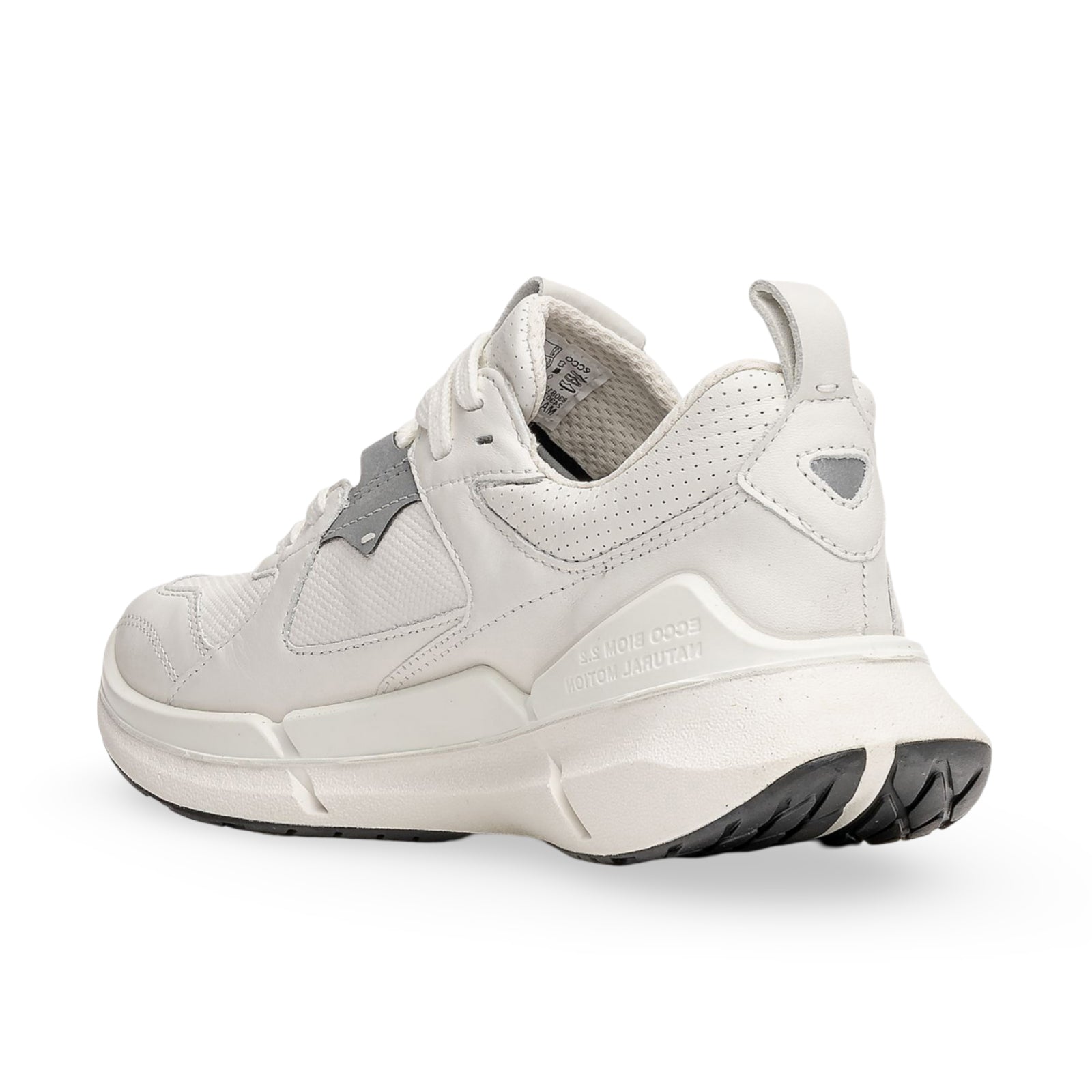 Ecco Biom 2.2 830813 Leather Womens Trainers#color_white white