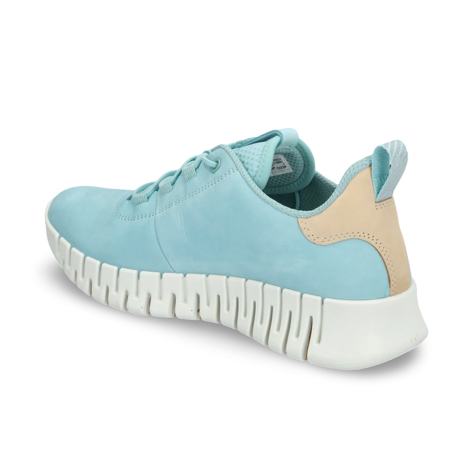 Ecco Gruuv Nubuck Leather Womens Trainers#color_aquatic powder