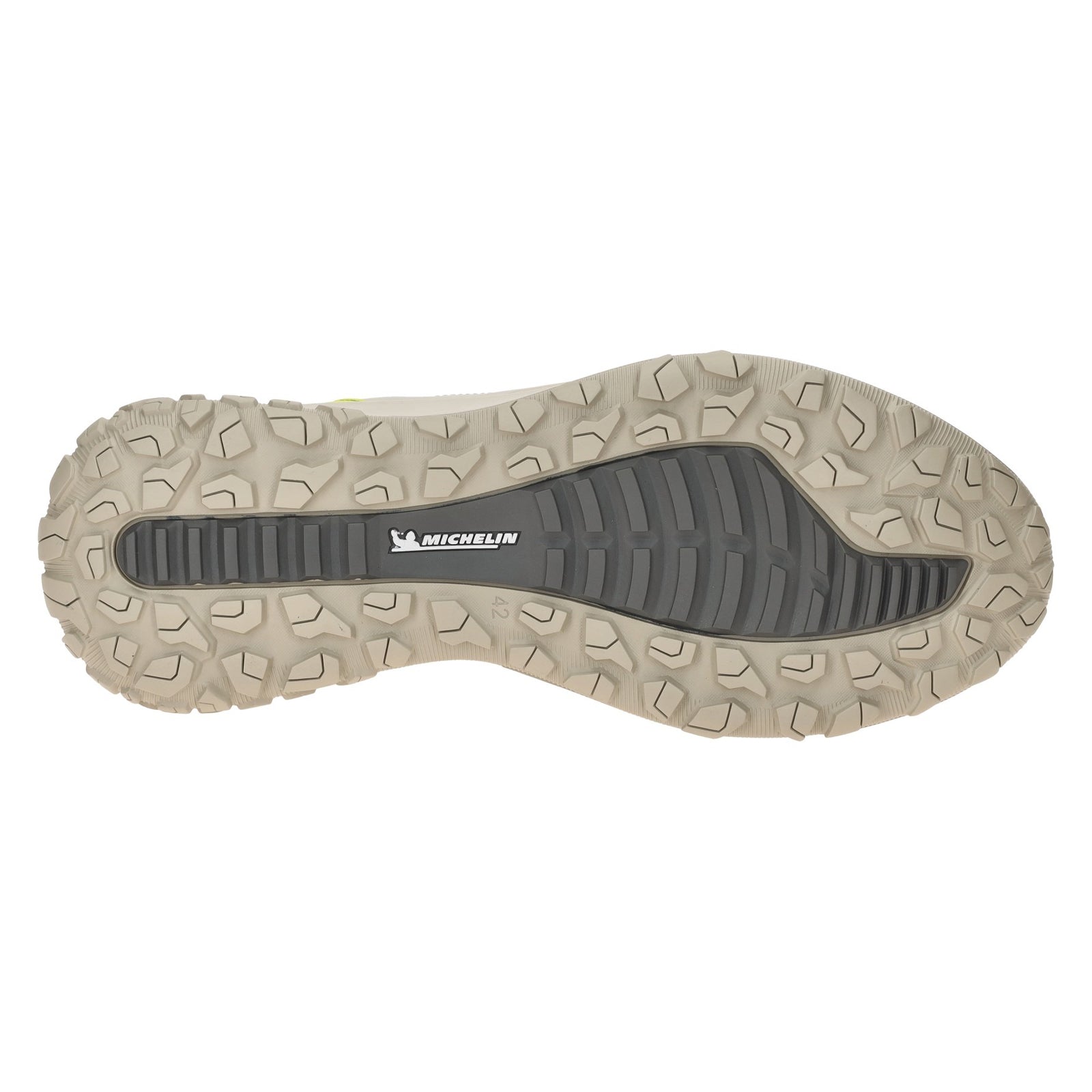Ecco Ult-trn Textile Leather Mens Trainers#color_gravel acorn lime punch