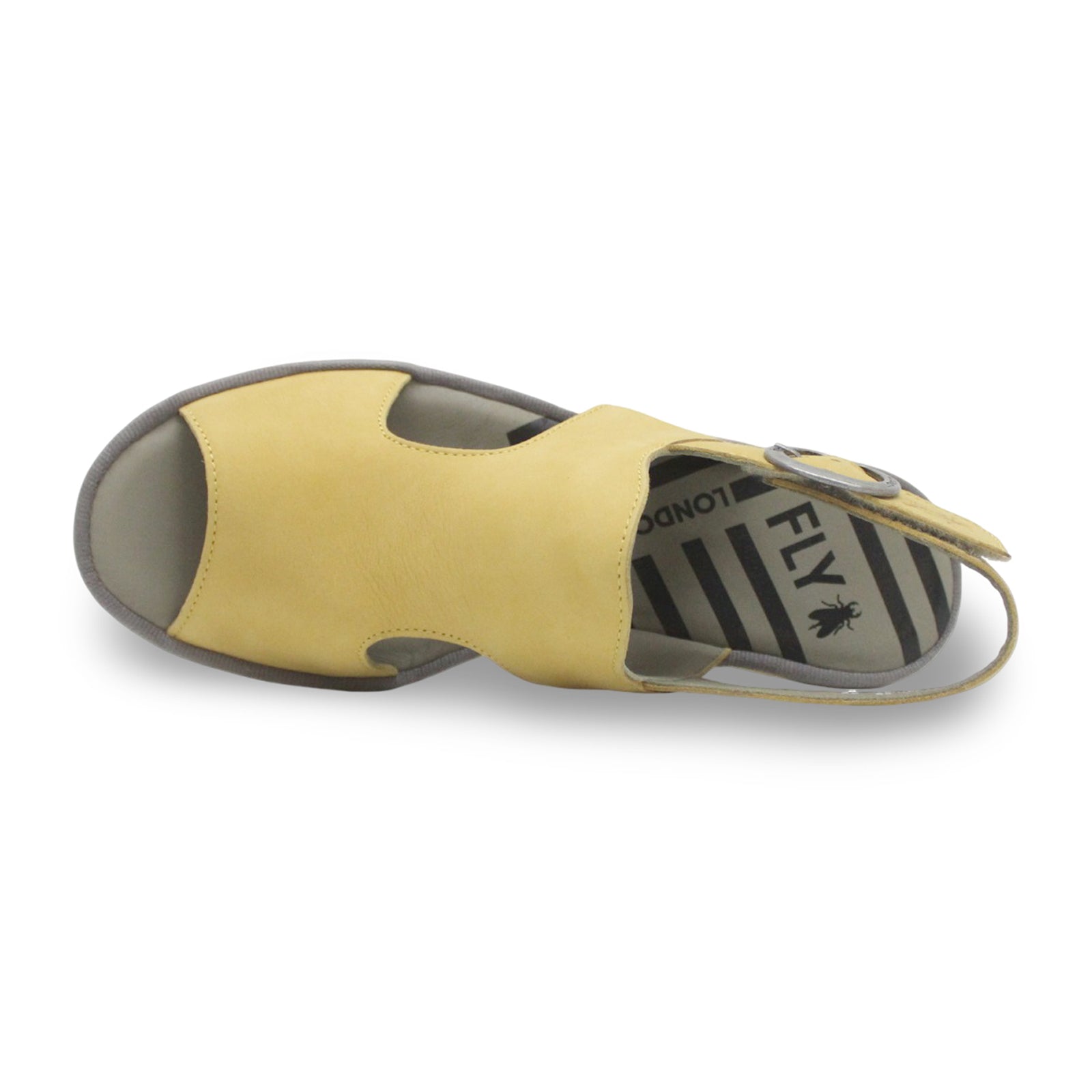 Fly London BAIF585FLY Cupido Leather Womens Sandals#color_bumblebee