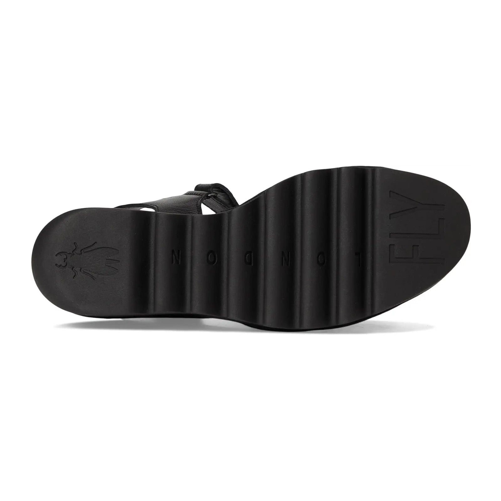 Fly London BEXY575FLY Mousse Leather Womens Sandals#color_black
