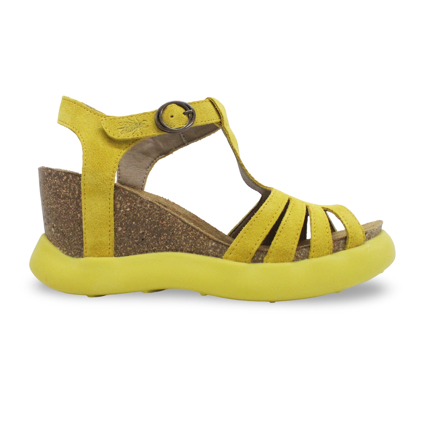 Fly London GAIT959FLY Suede Womens Sandals#color_yellow