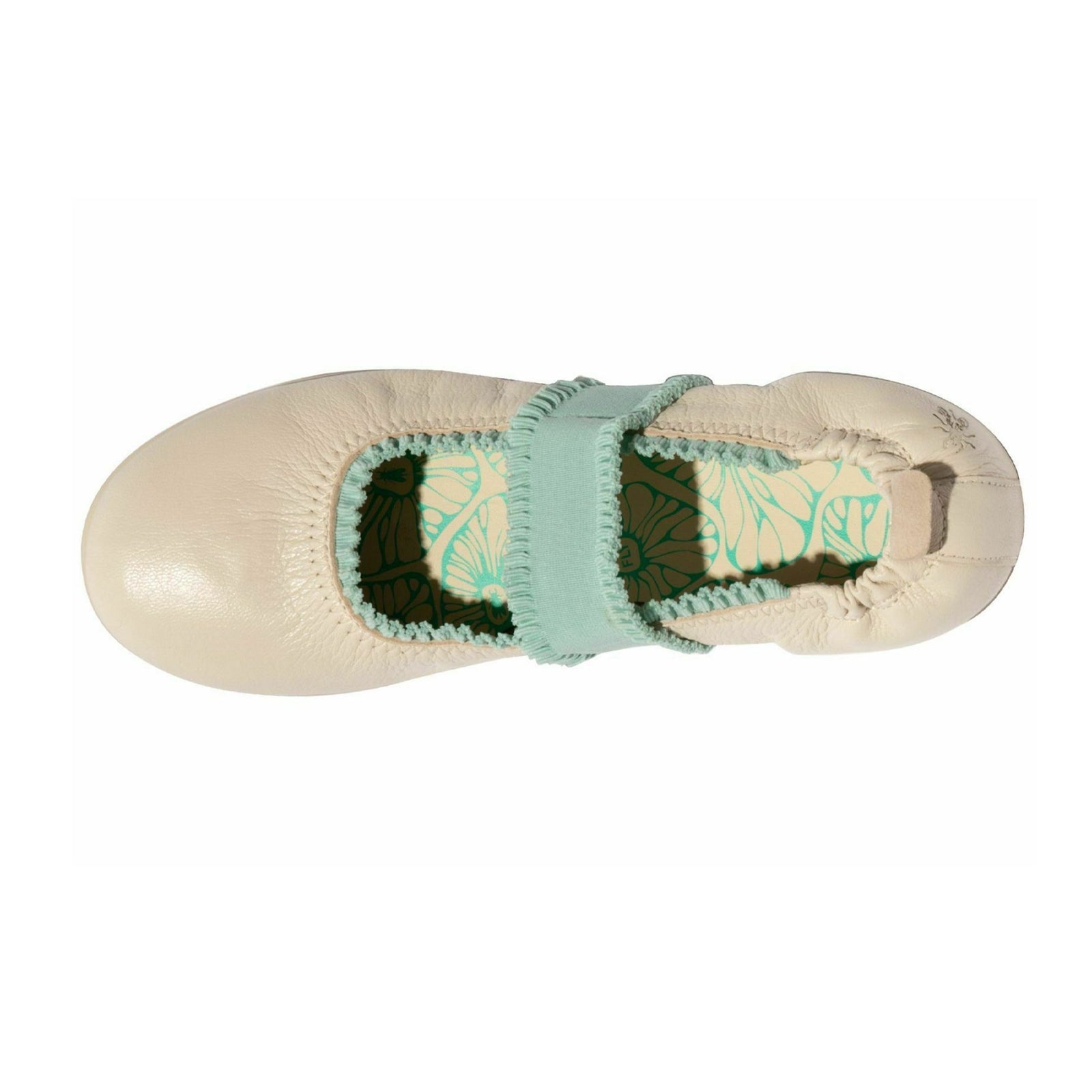 Fly London GECH253FLY Mousse Leather Womens Shoes#color_offwhite spearmint