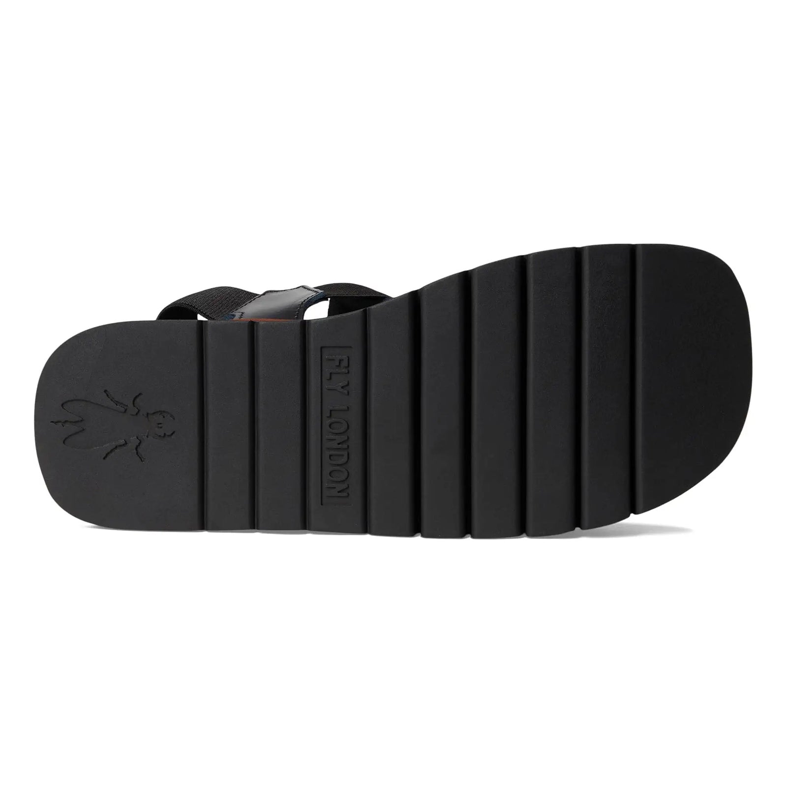 Fly London SAMB245FLY Textile Leather Womens Sandals#color_black black brick