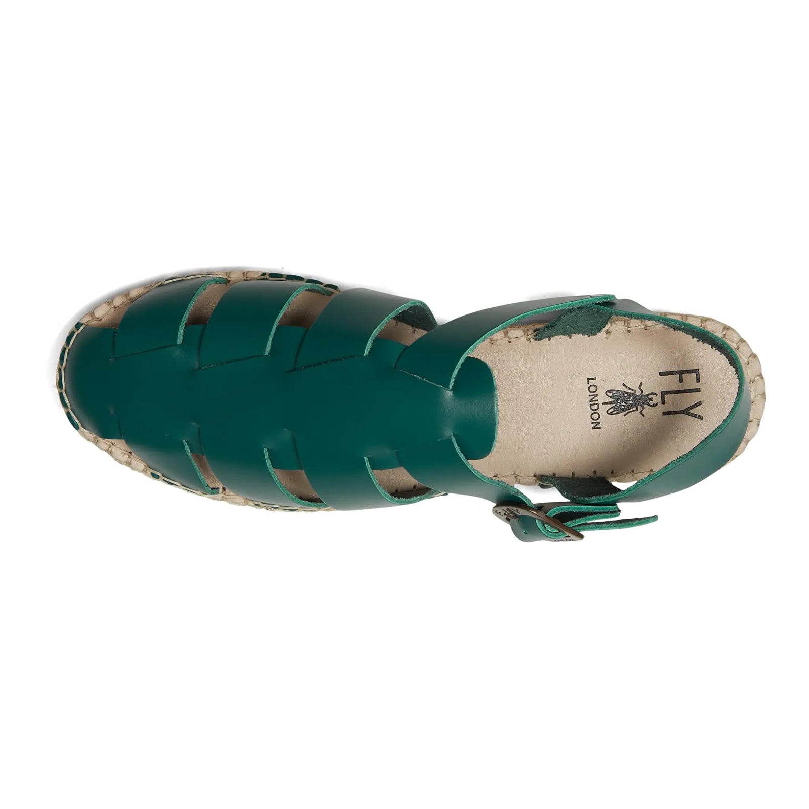 Fly London SOWA551FLY Brooklyn Leather Womens Sandals#color_dark moss
