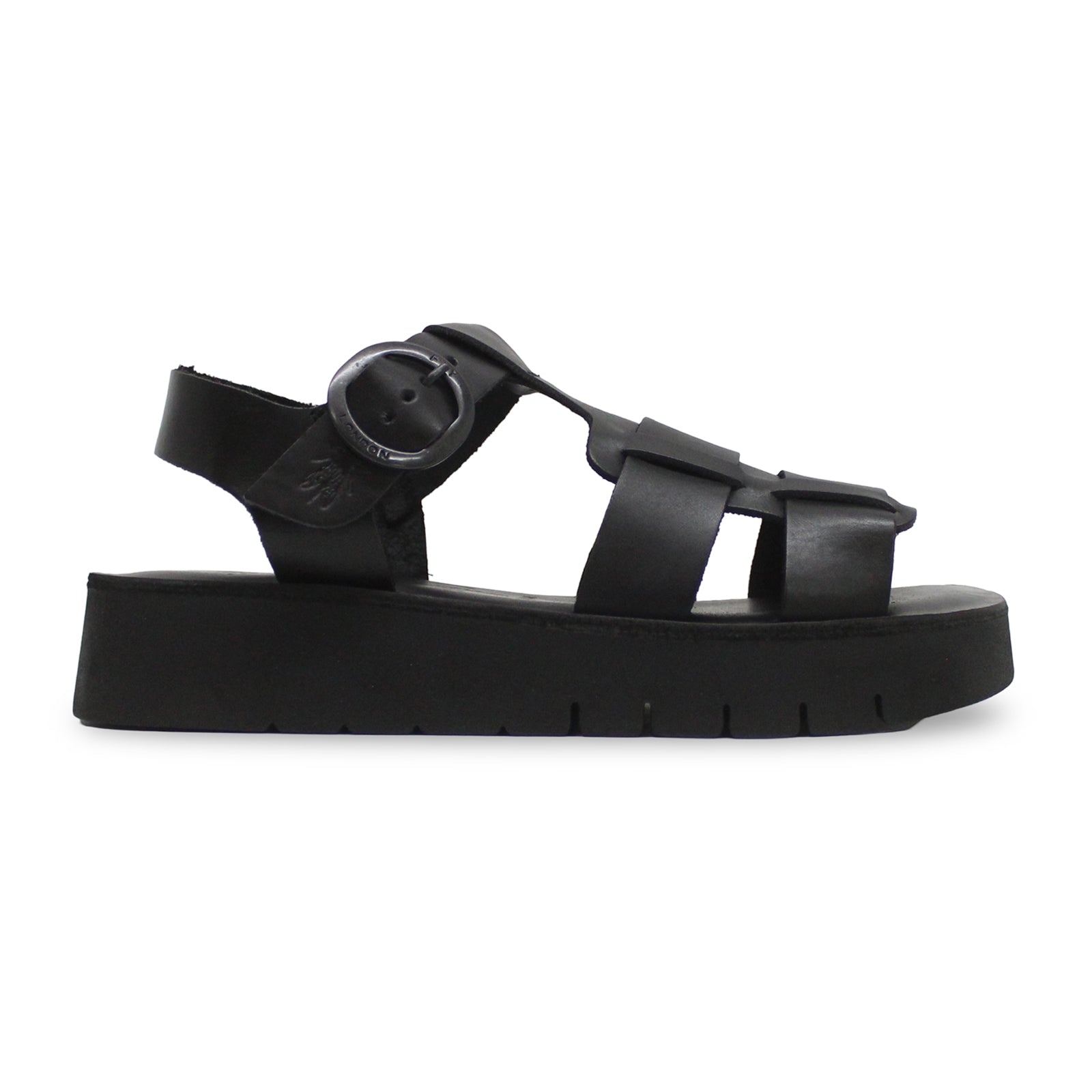 Fly London SUDY246FLY Bridle Leather Womens Sandals#color_black