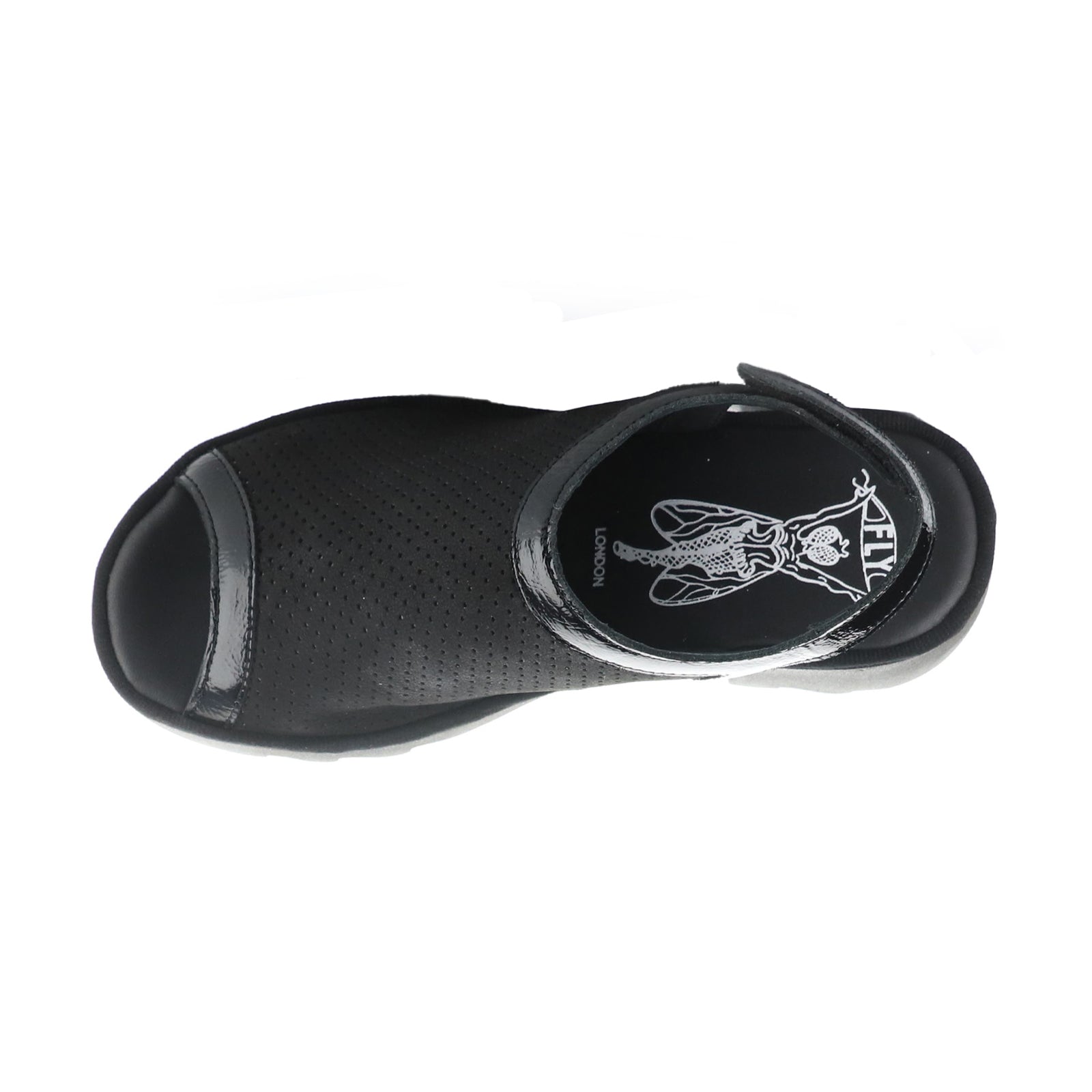 Fly London TEIF577FLY Cupido Leather Womens Sandals#color_black