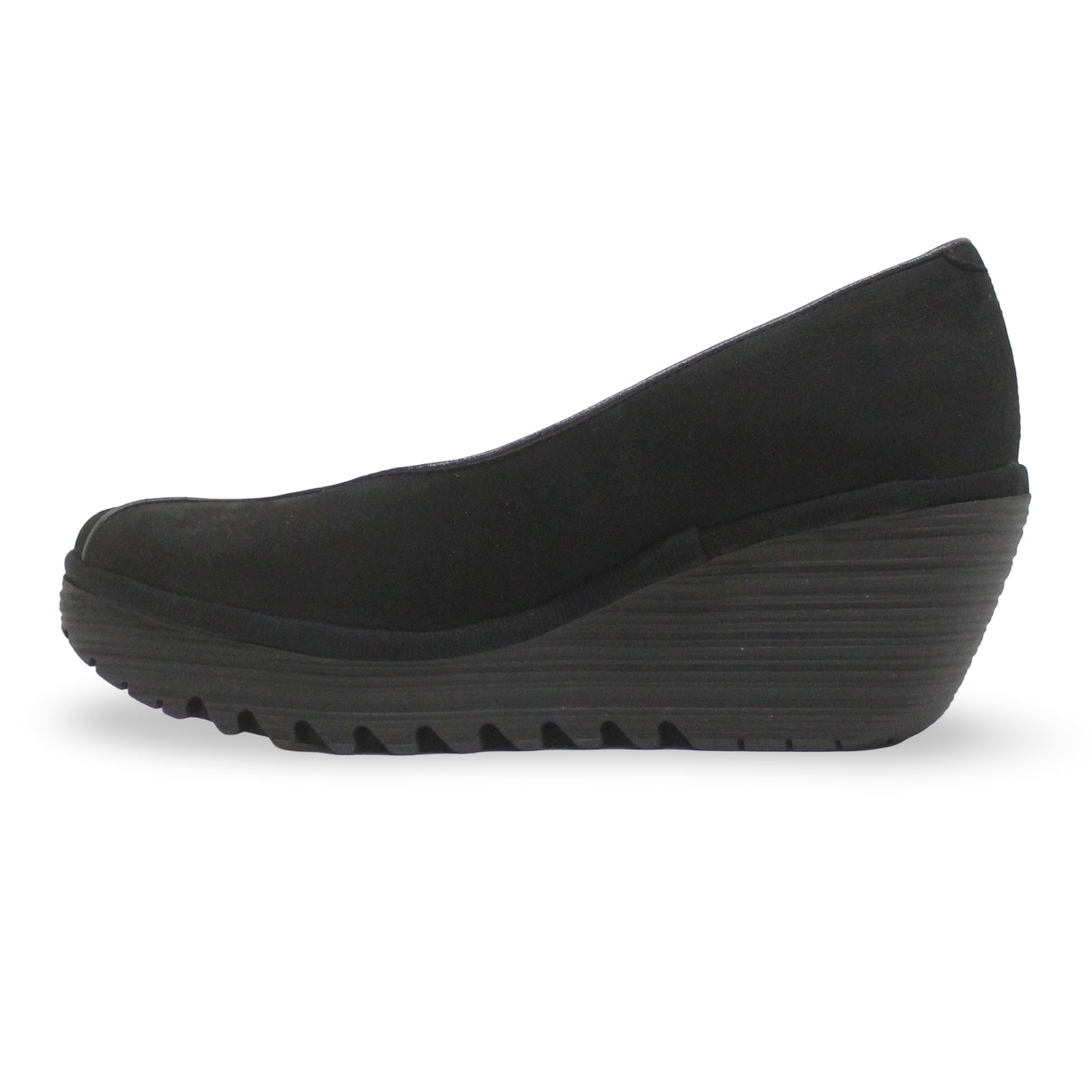 Fly London YEIF566FLY Cupido Leather Womens Shoes#color_black