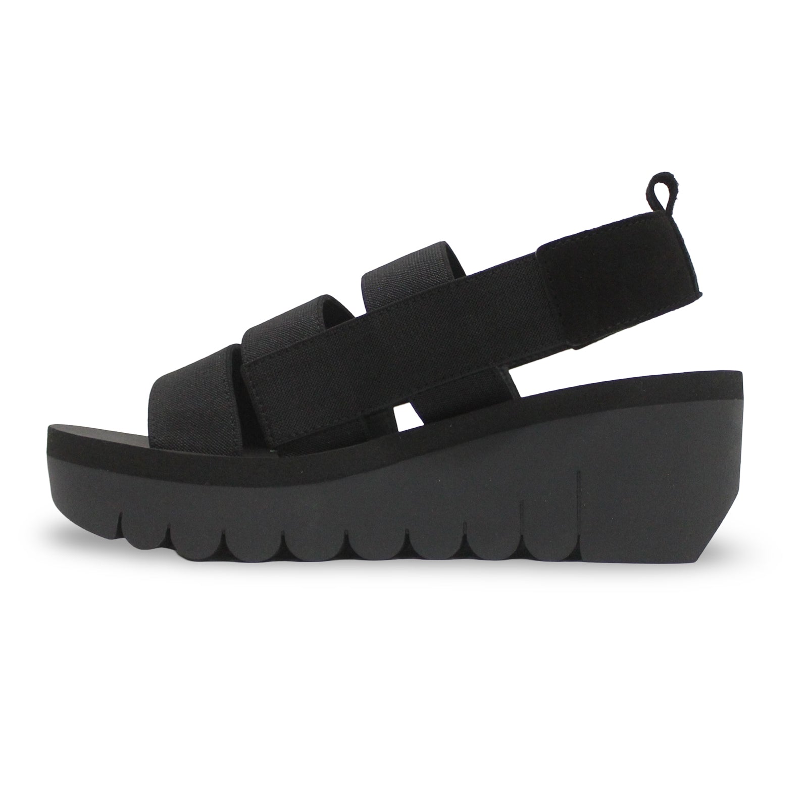 Fly London YERE847FLY Textile Leather Womens Sandals#color_black