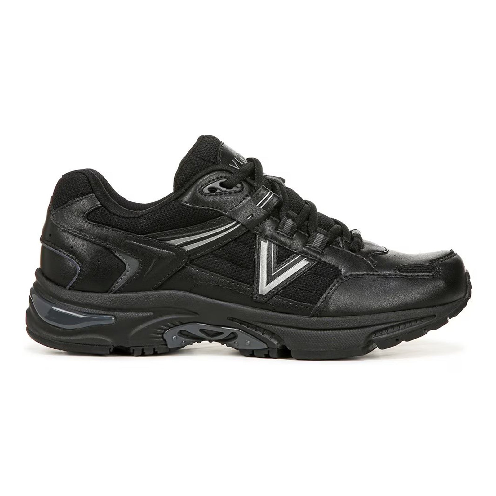 Vionic M 23Walk 2.0 Leather Textile Mens Trainers#color_black