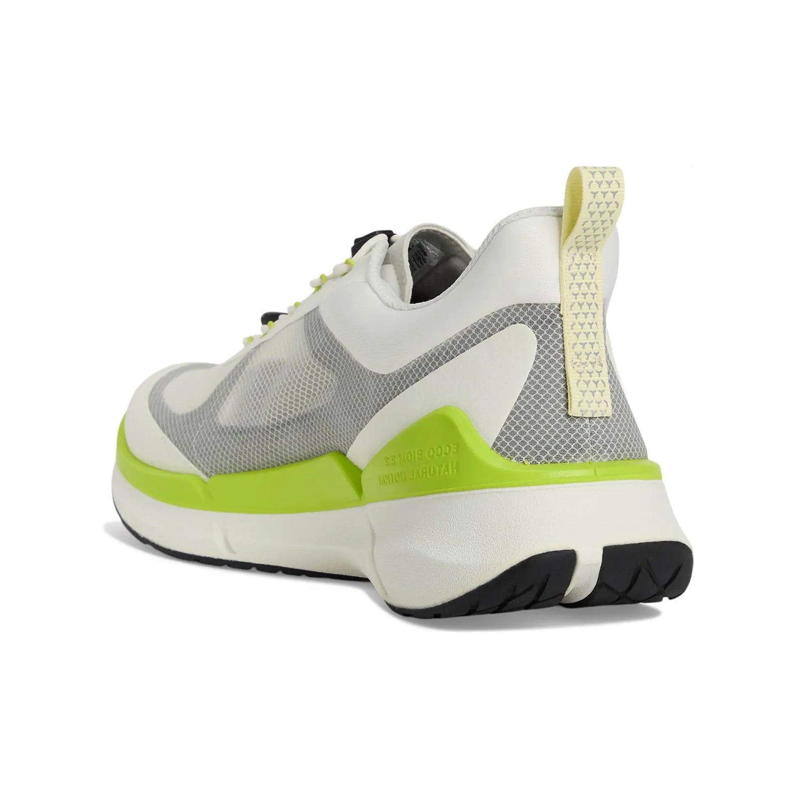 Ecco Biom 2.2 830874 Textile Mens Trainers#color_white black lime punch