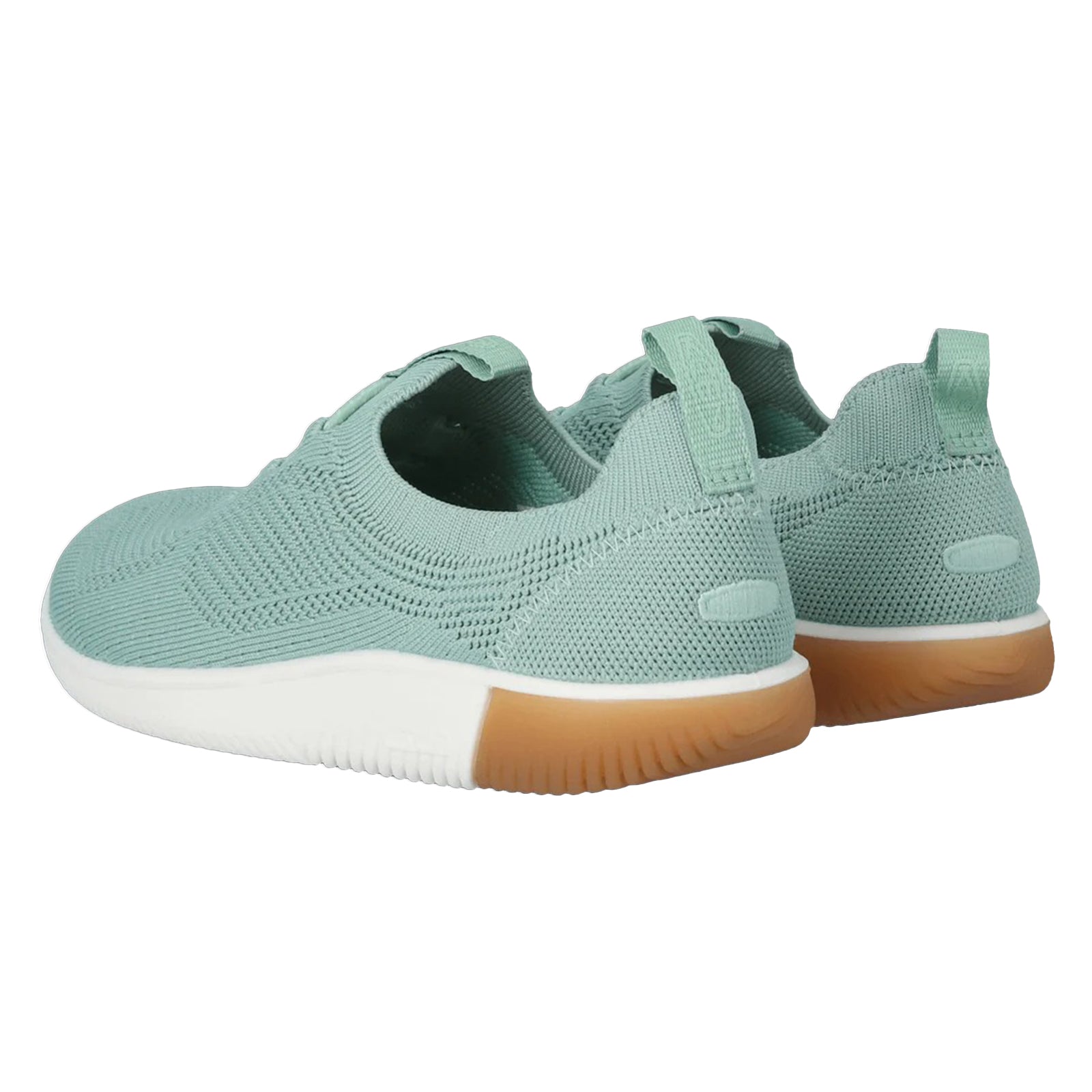 Keen KNX Knit Textile Womens Trainers#color_granite green lichen