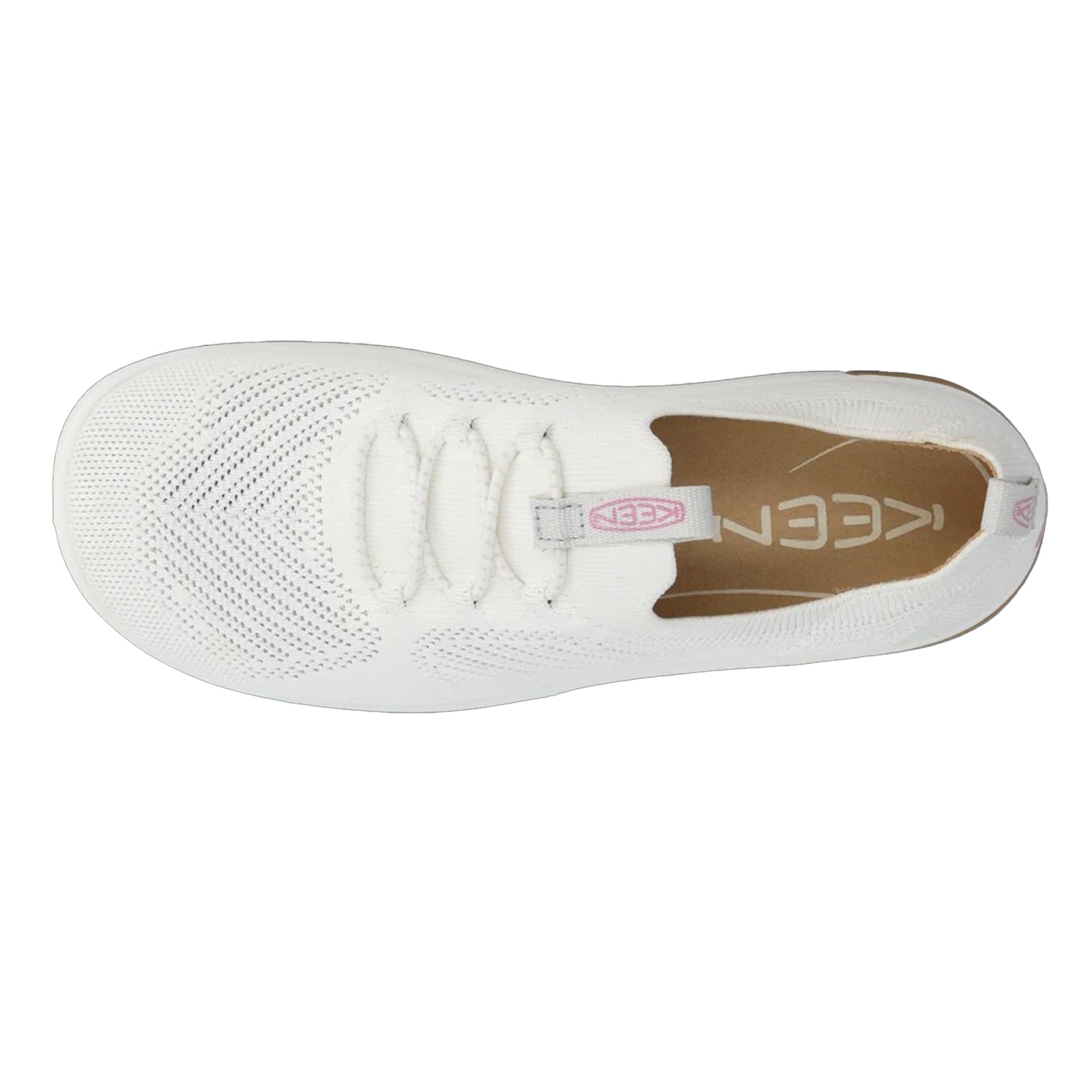 Keen KNX Knit Textile Womens Trainers#color_star white moonlite mauve