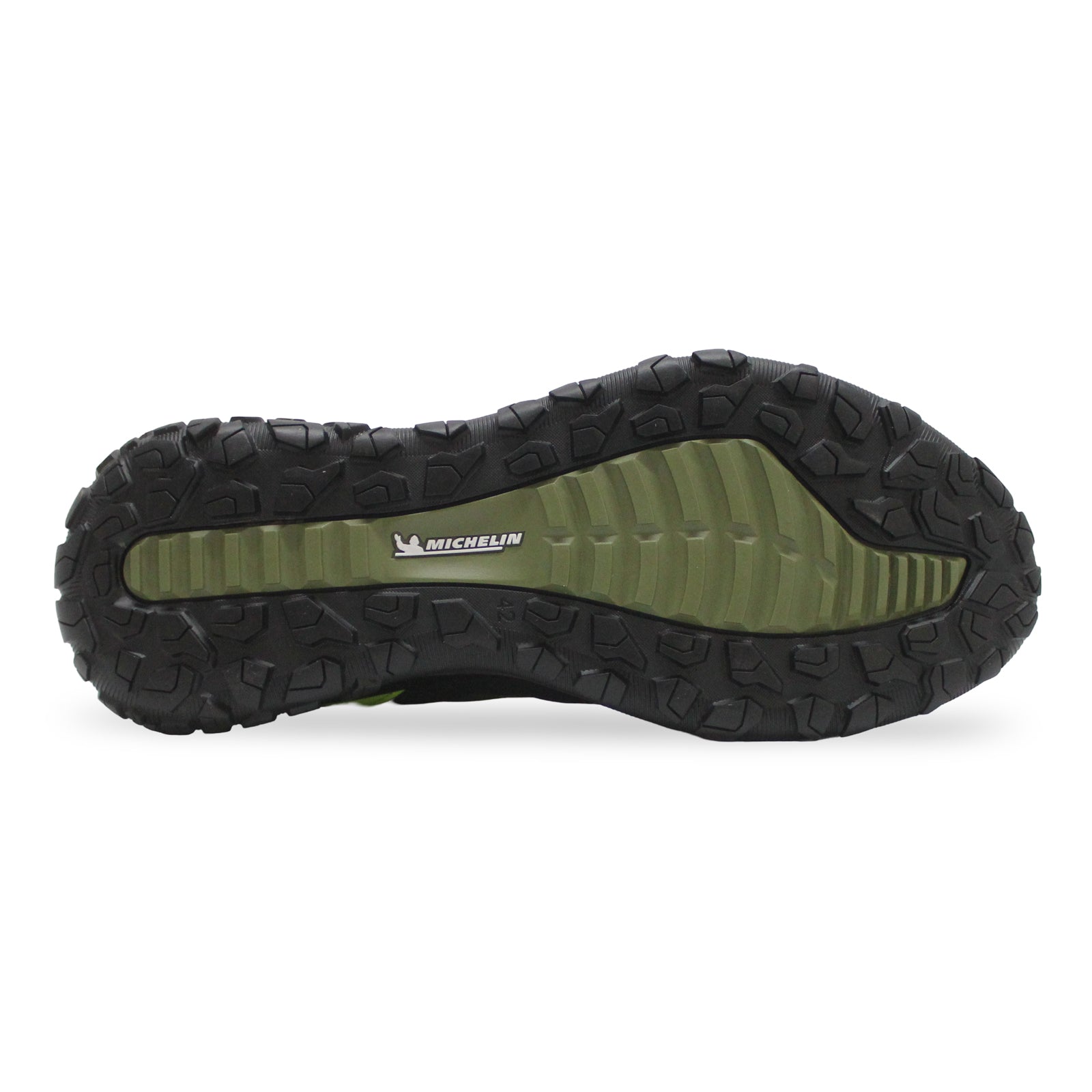 Ecco ULT-TRN Textile Synthetic Mens Boots#color_black acorn lime punch
