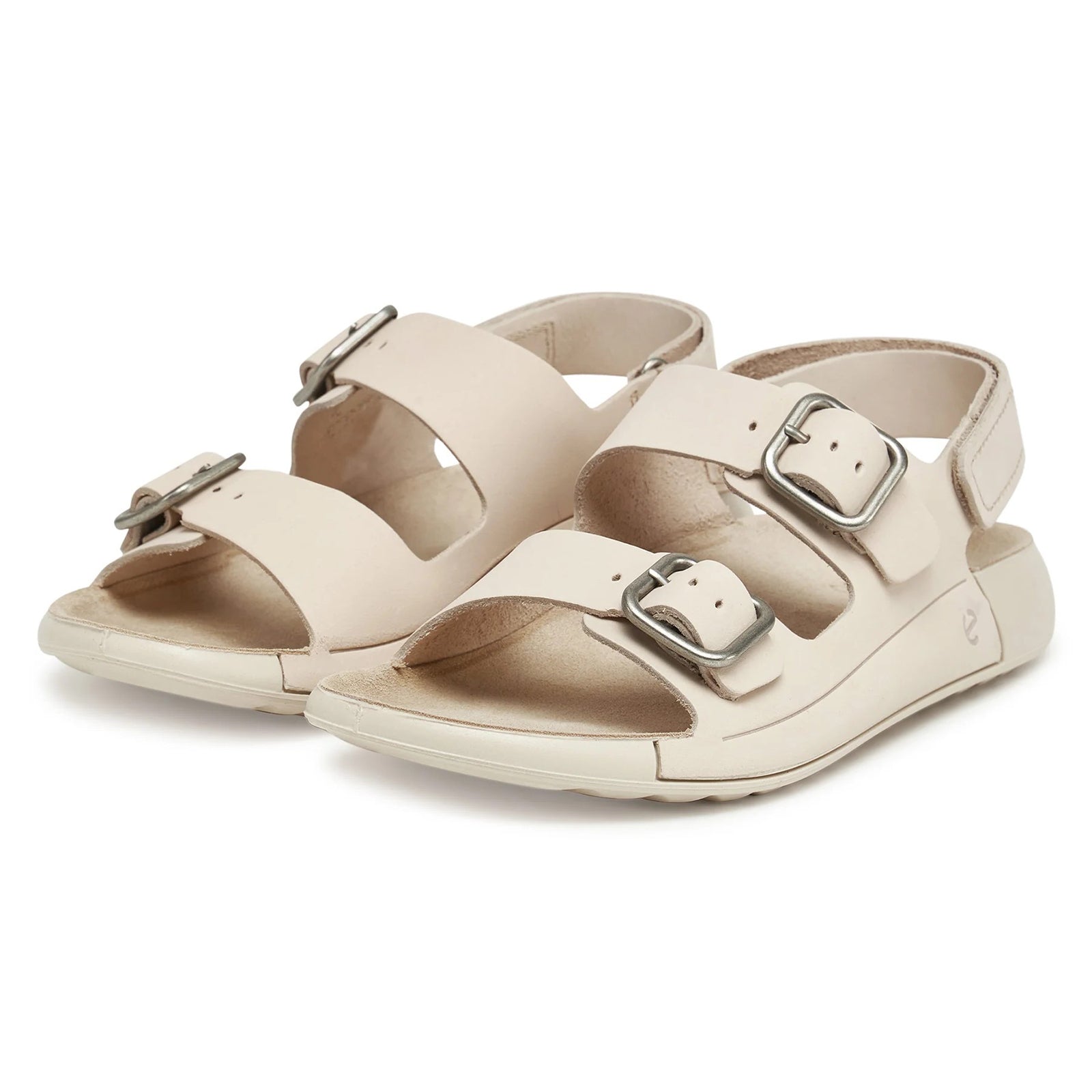 Ecco Cozmo 206903 Nubuck Leather Womens Sandals#color_limestone
