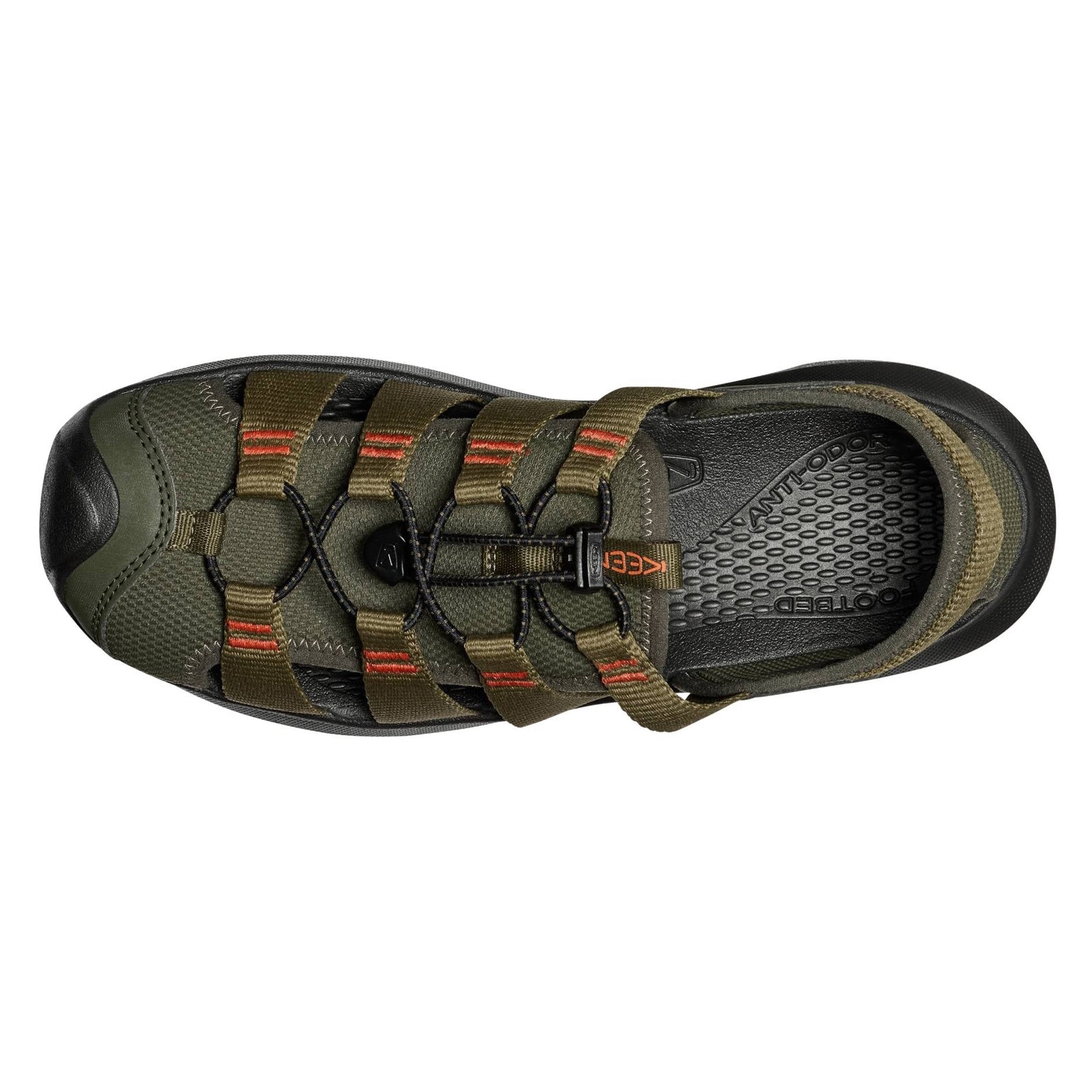 Keen Seanik H2 Synthetic Textile Mens Sandals#color_forest night dark olive