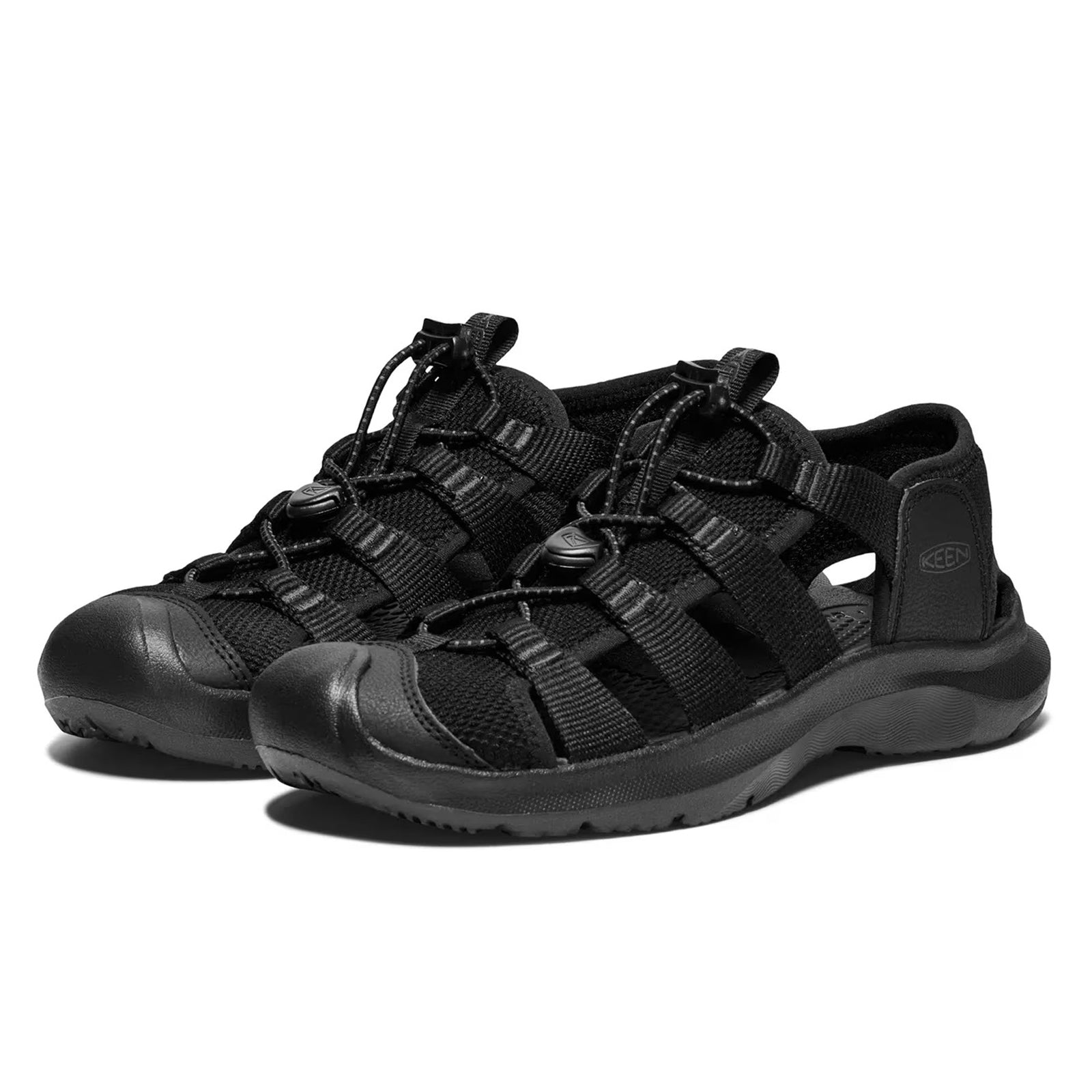 Keen Seanik H2 Synthetic Textile Mens Sandals#color_black magnet