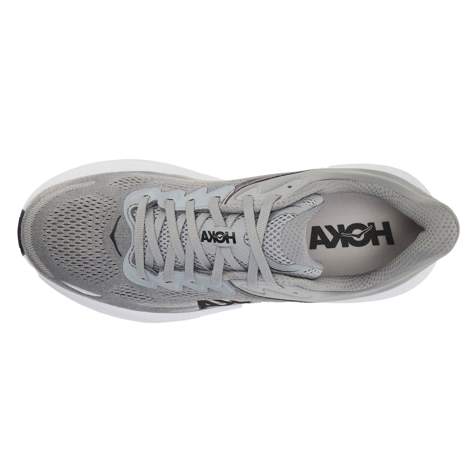 Hoka Bondi 9 Textile Synthetic Mens Trainers#color_galactic grey stellar grey