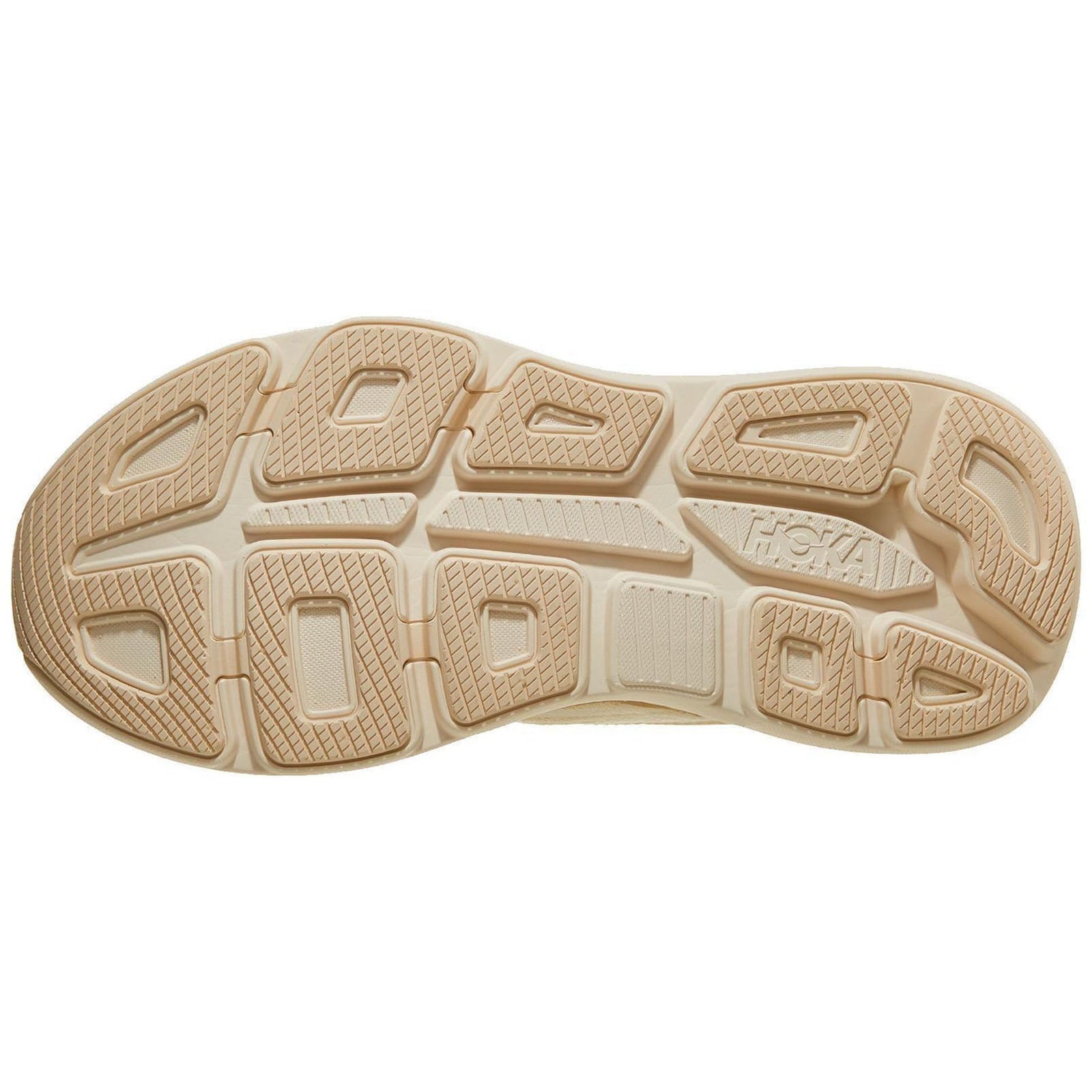 Hoka Bondi 9 Textile Synthetic Womens Trainers#color_vanilla birch