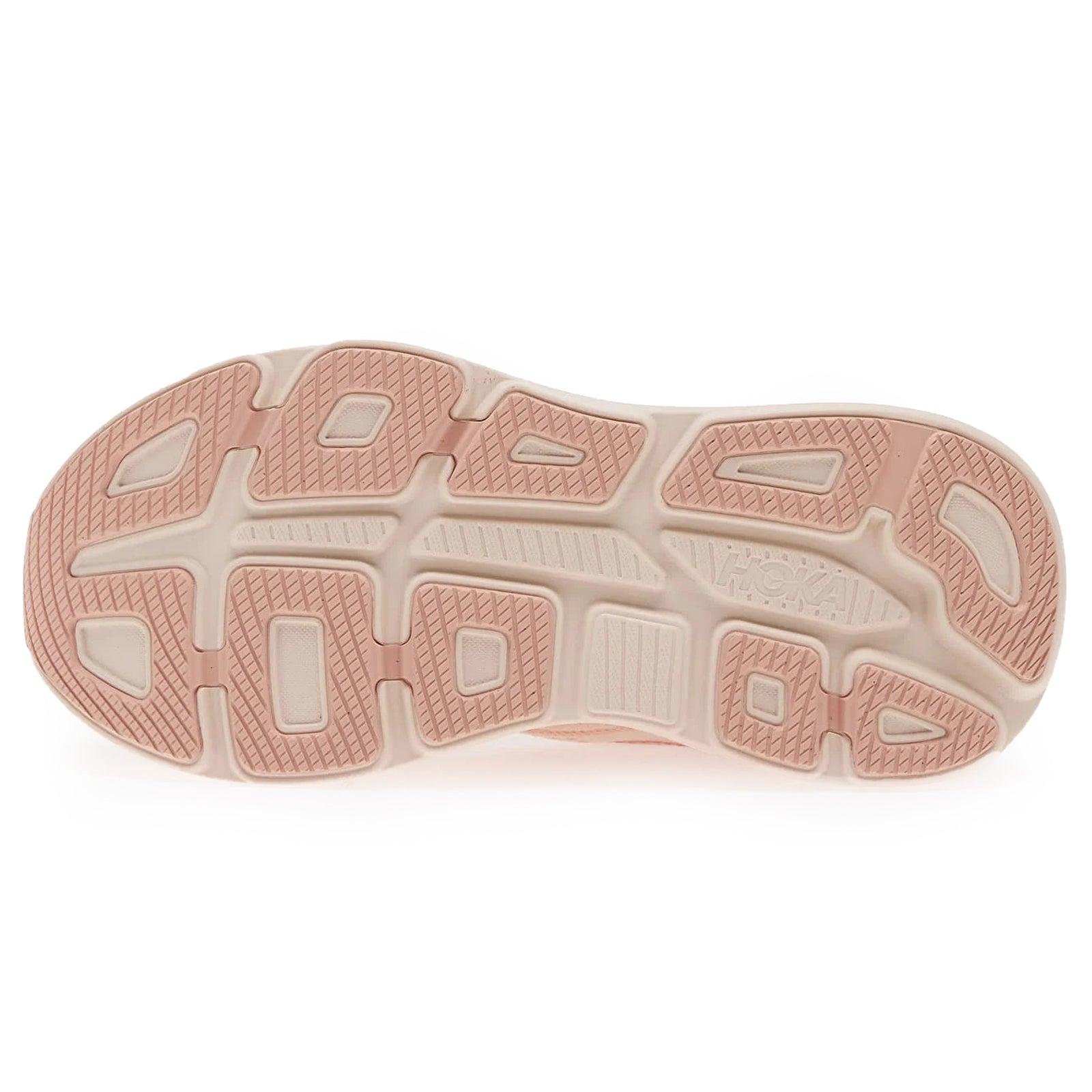 Hoka Bondi 9 Textile Synthetic Womens Trainers#color_rose latte rose cream