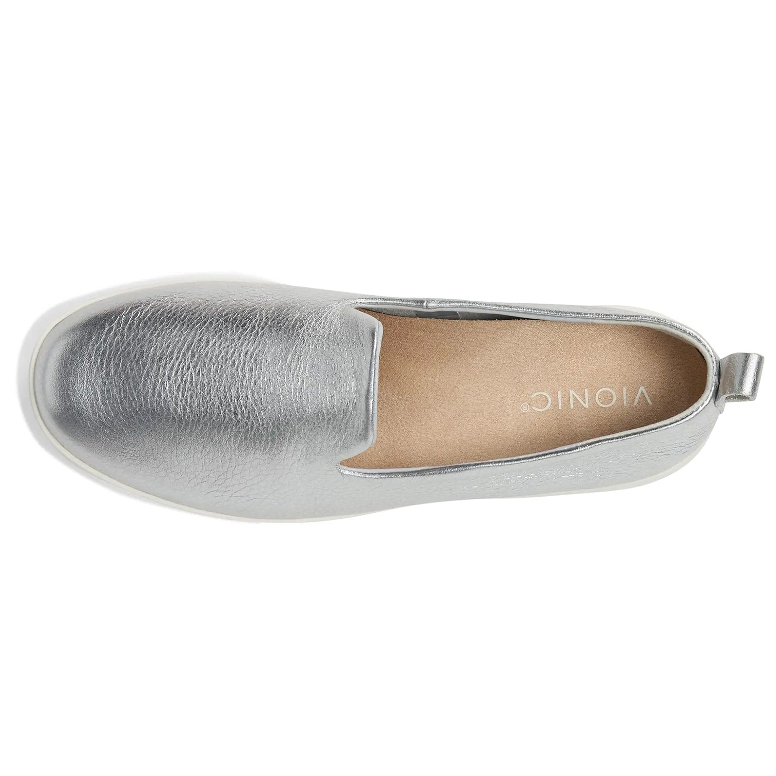 Vionic Uptown Willa Leather Womens Shoes#color_silver