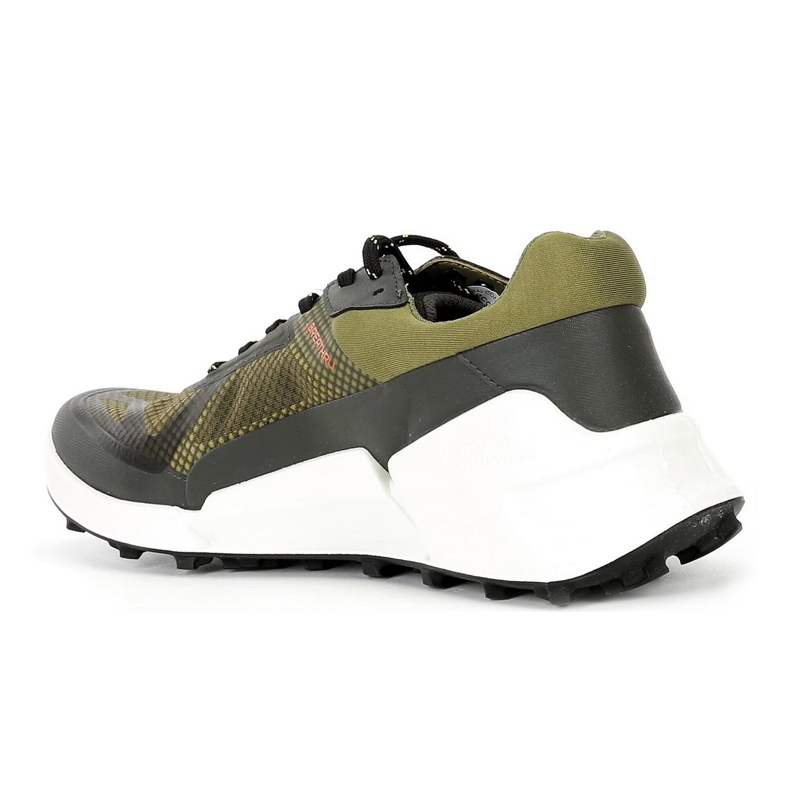 Ecco Biom 2.1 X Mountain Textile Mens Trainers#color_peat acorn lime punch