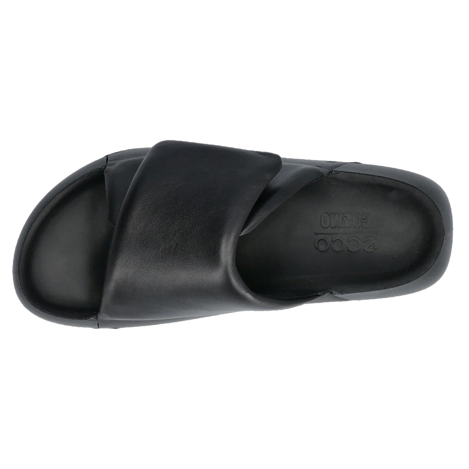 Ecco Cozmo PF 206683 Full Grain Leather Womens Sandals#color_black