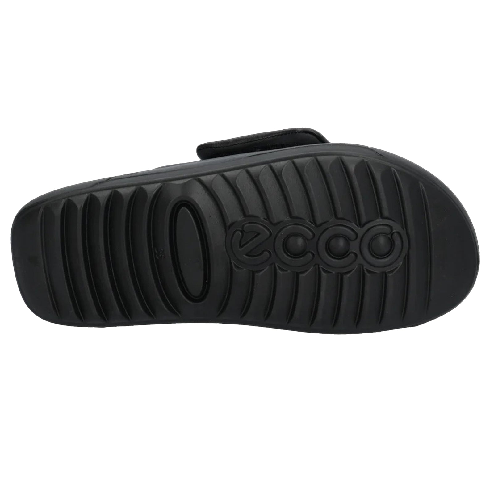 Ecco Cozmo PF 206683 Full Grain Leather Womens Sandals#color_black