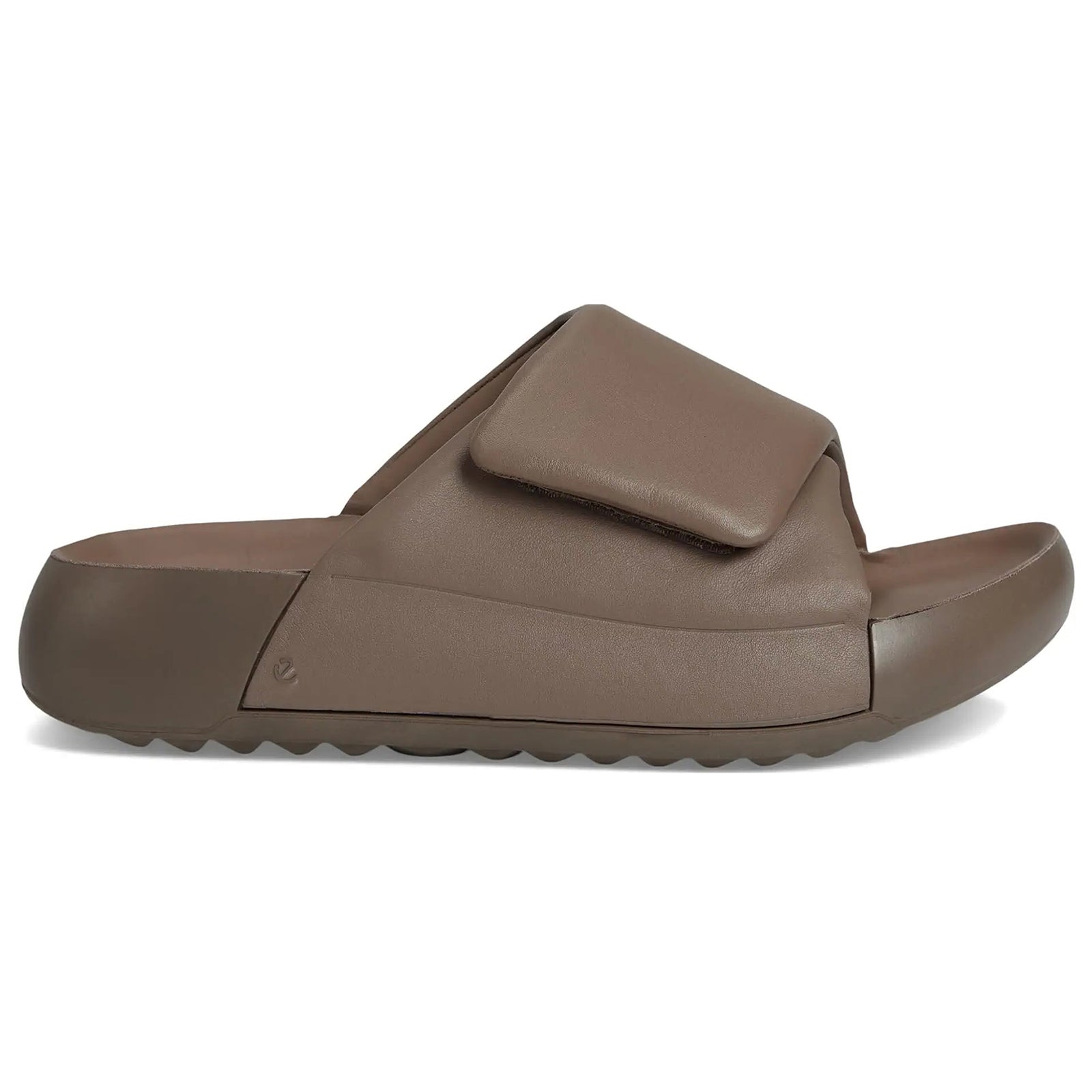 Ecco Cozmo PF 206683 Full Grain Leather Womens Sandals#color_taupe