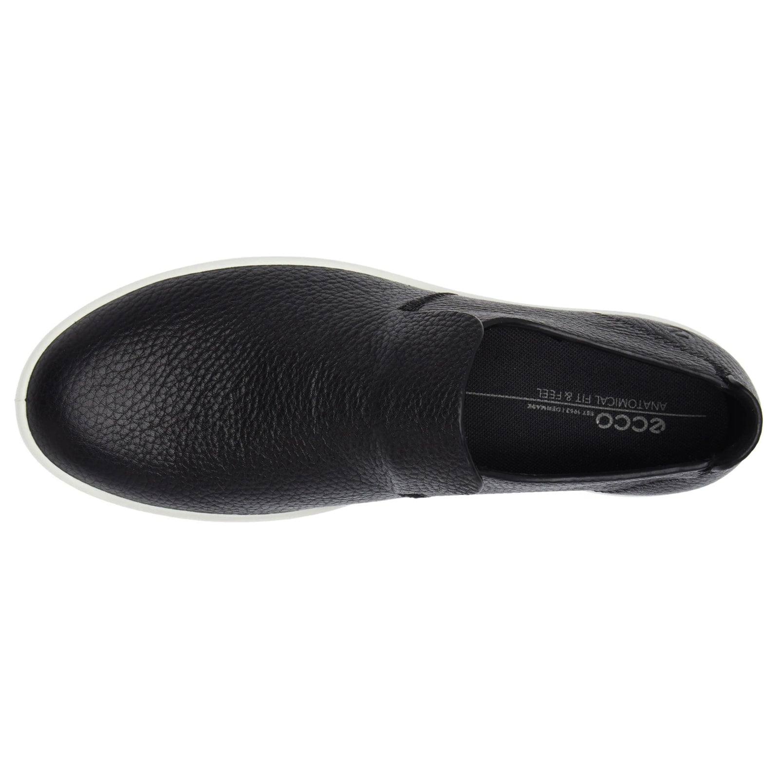 Ecco Leisure 538824 Leather Mens Shoes#color_black