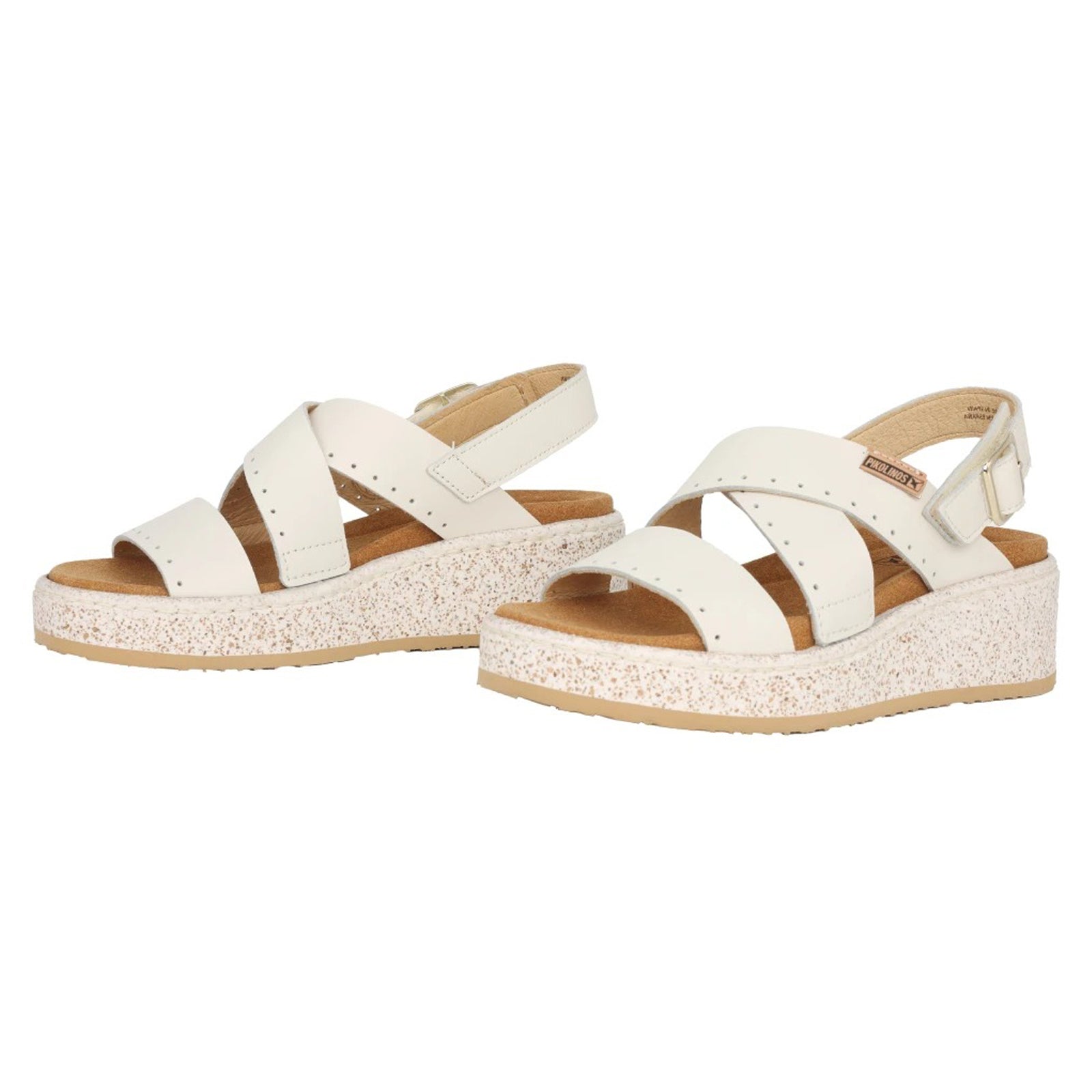 Pikolinos Alzira W9D Leather Womens Sandals#color_nata