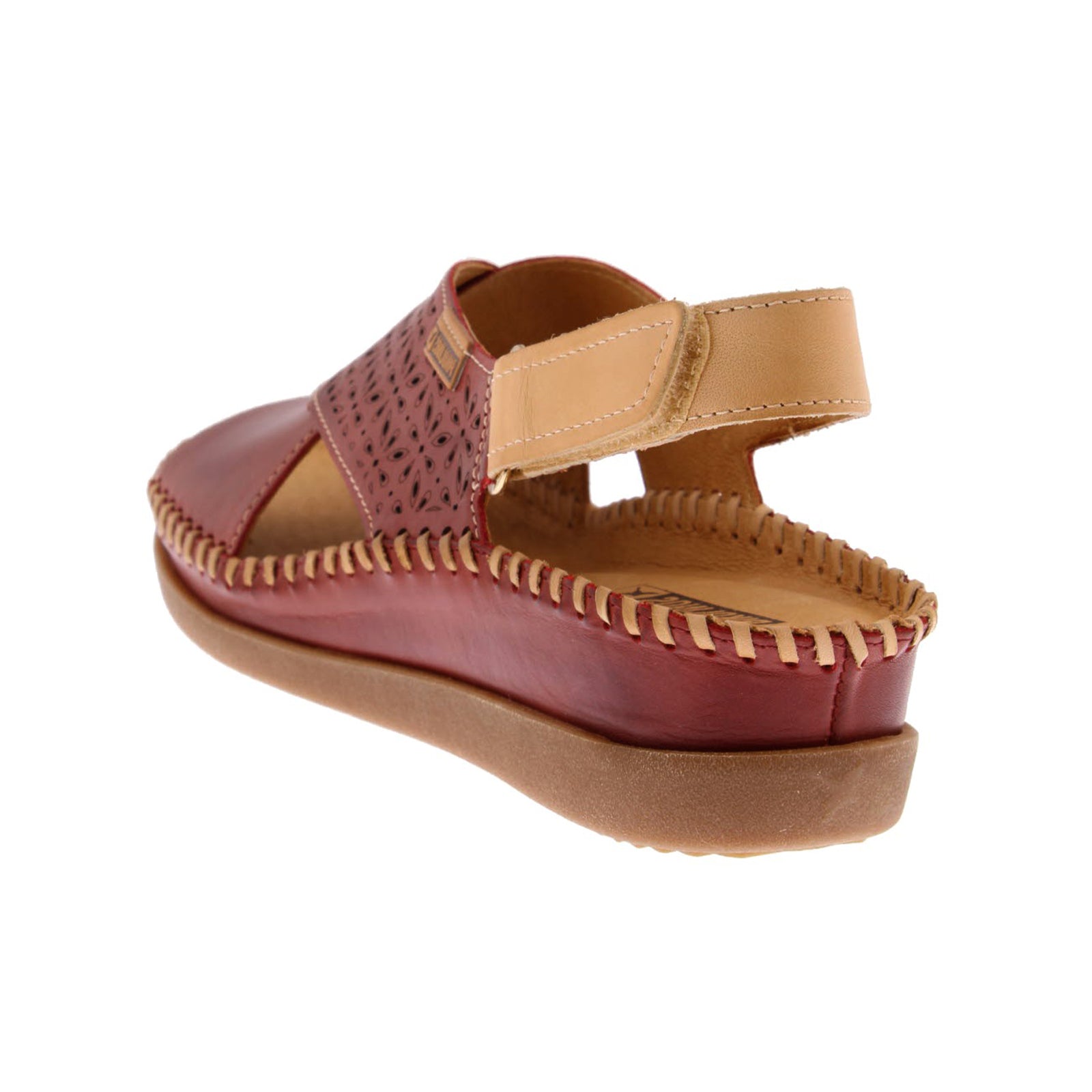 Pikolinos Cadaques W8K-0848C1 Leather Womens Sandals#color_sandia