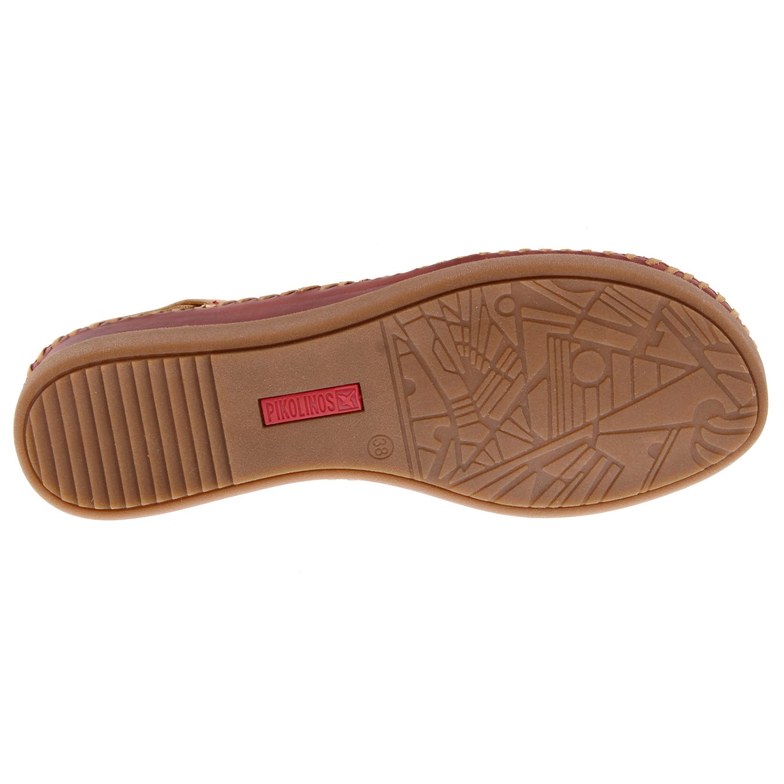 Pikolinos Cadaques W8K-0848C1 Leather Womens Sandals#color_sandia