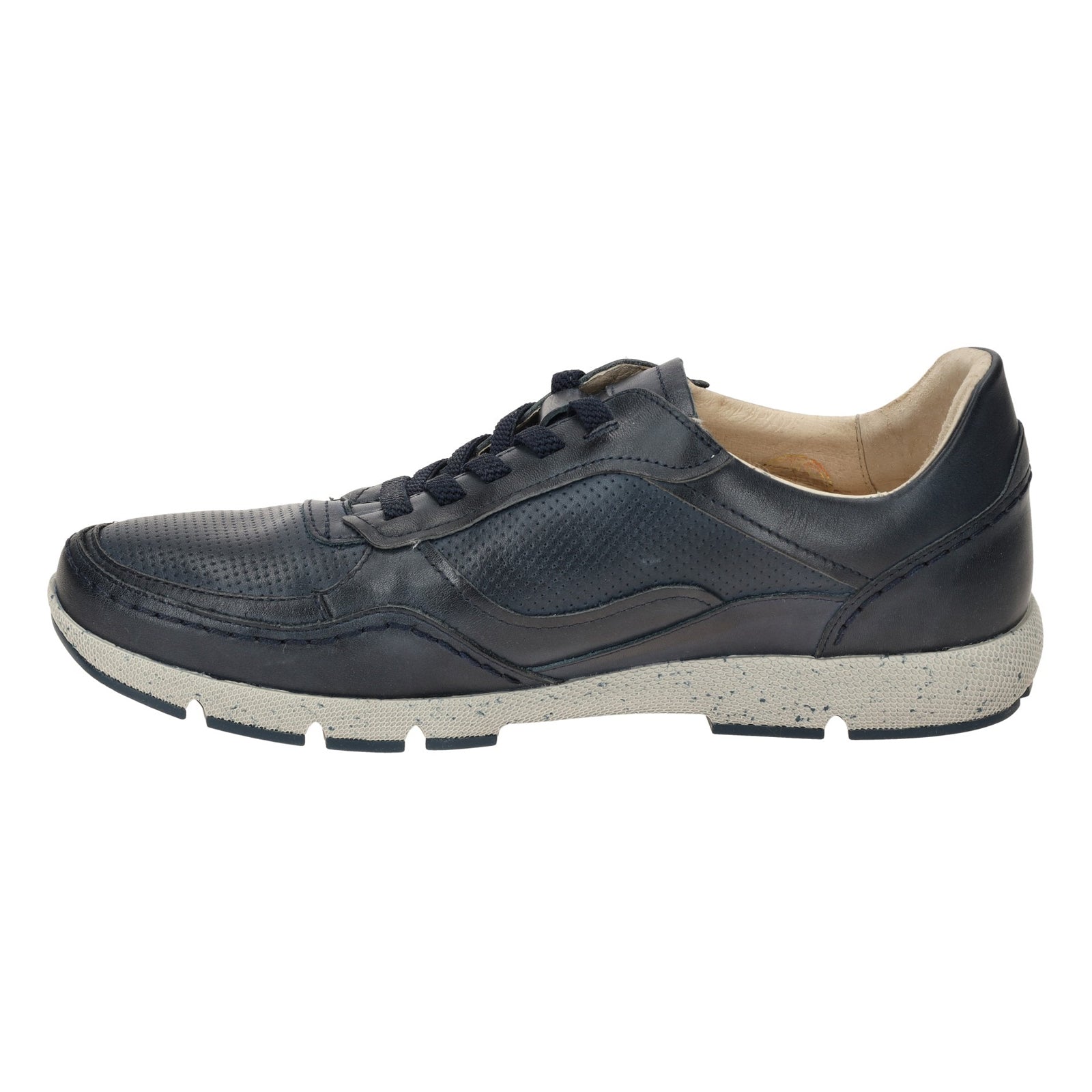 Pikolinos Fuencarral M4U-6312 Leather Mens Trainers#color_blue
