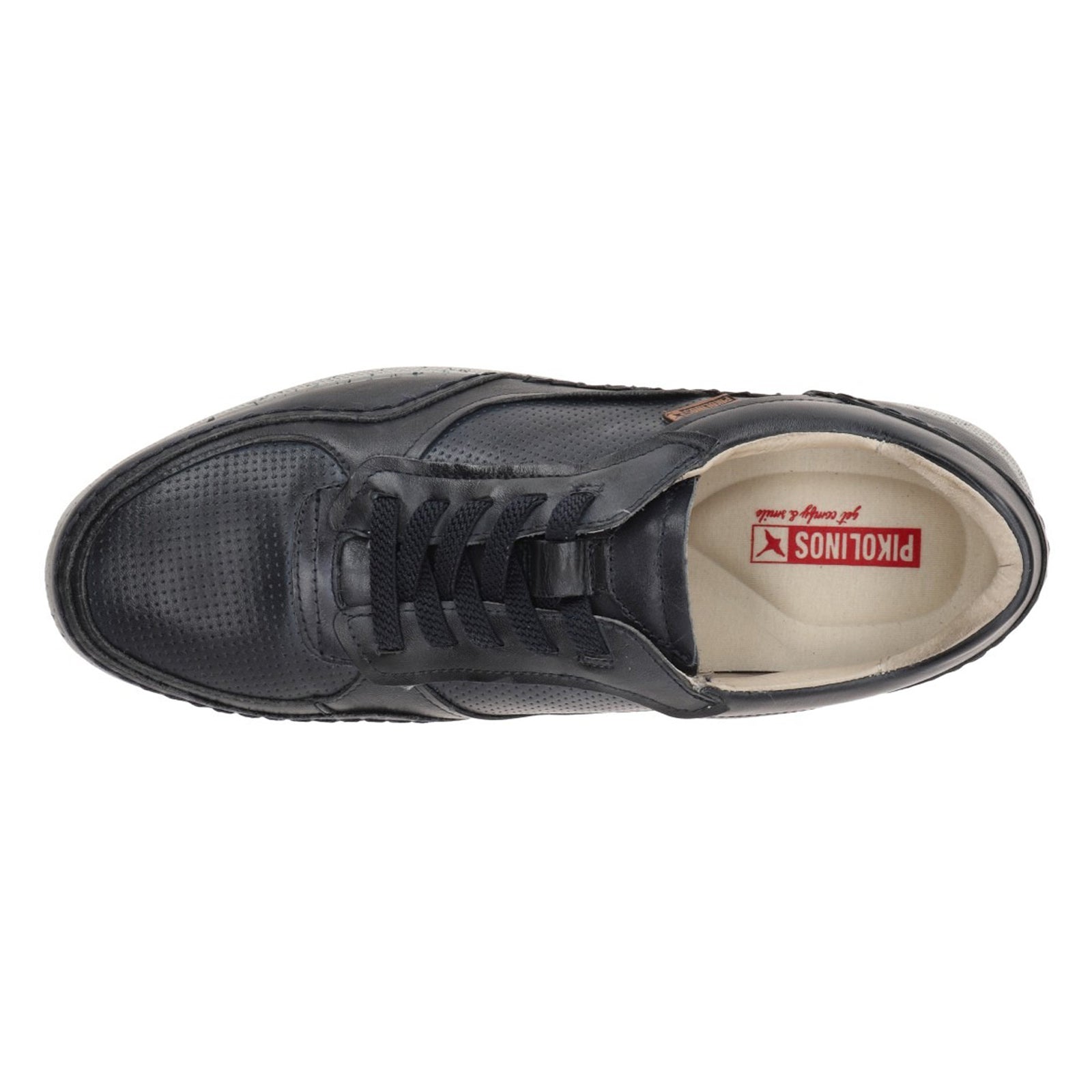 Pikolinos Fuencarral M4U-6312 Leather Mens Trainers#color_blue