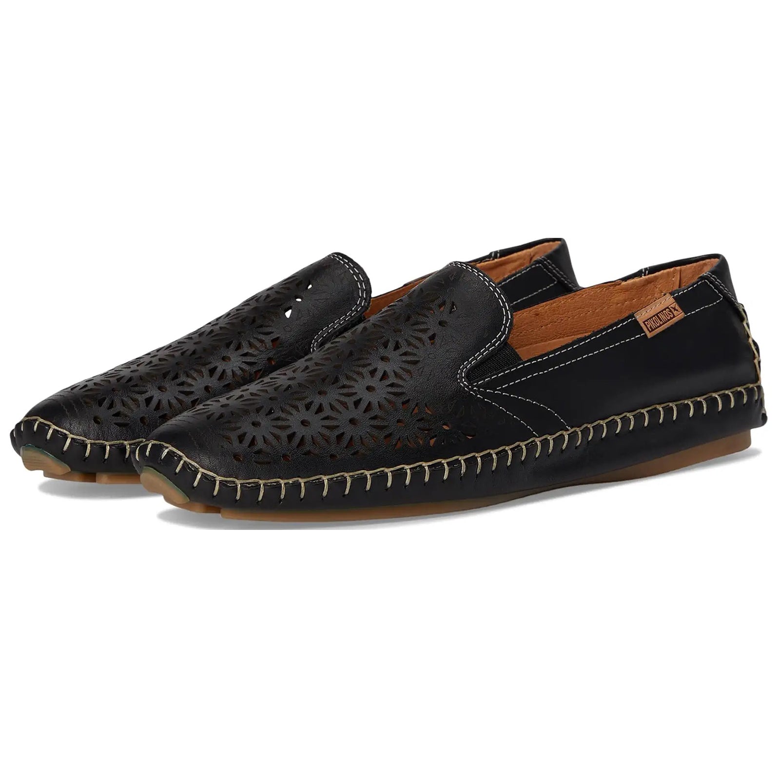 Pikolinos Jerez 578-4907 Leather Womens Shoes#color_black