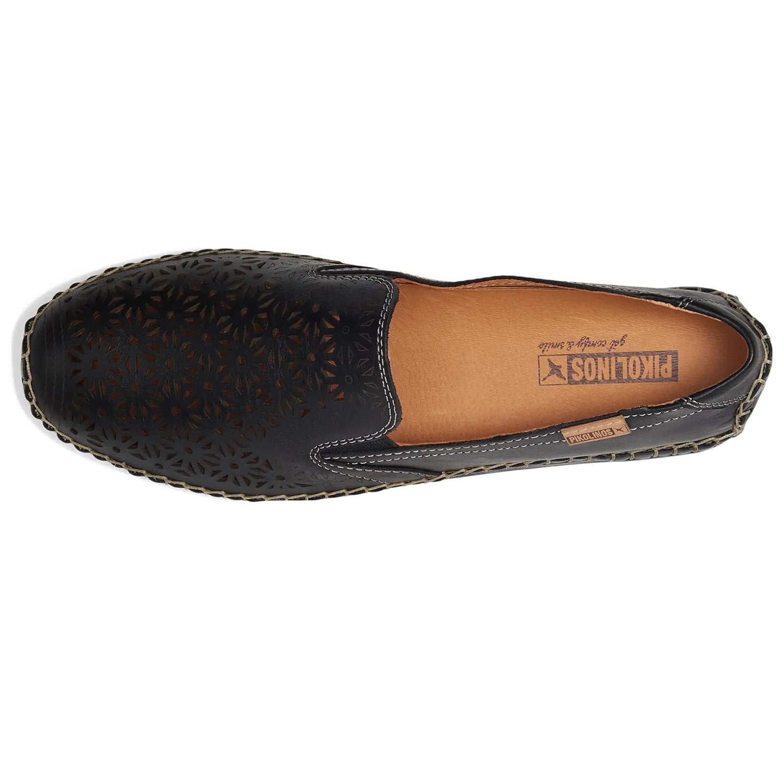 Pikolinos Jerez 578-4907 Leather Womens Shoes#color_black