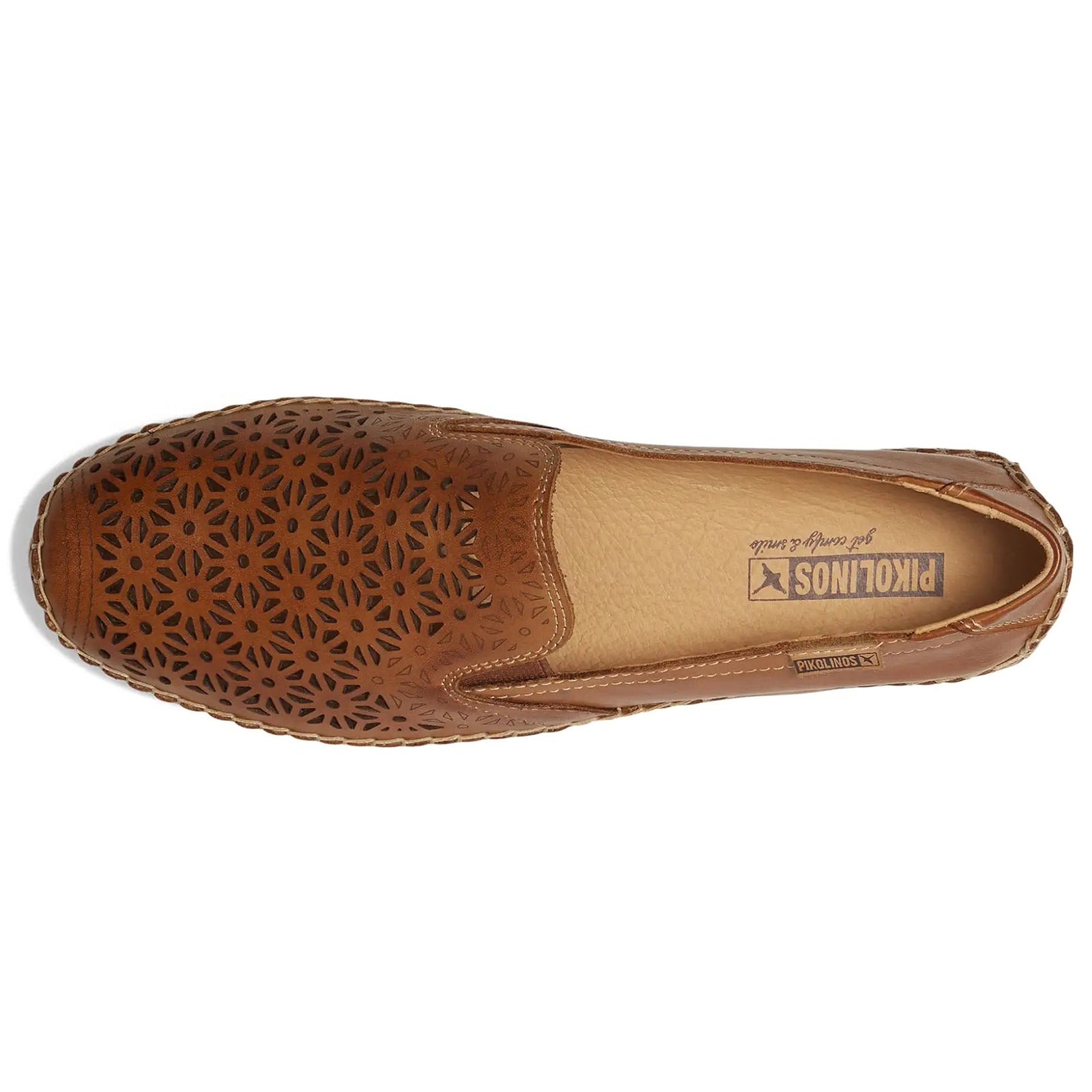 Pikolinos Jerez 578-4907 Leather Womens Shoes#color_brandy