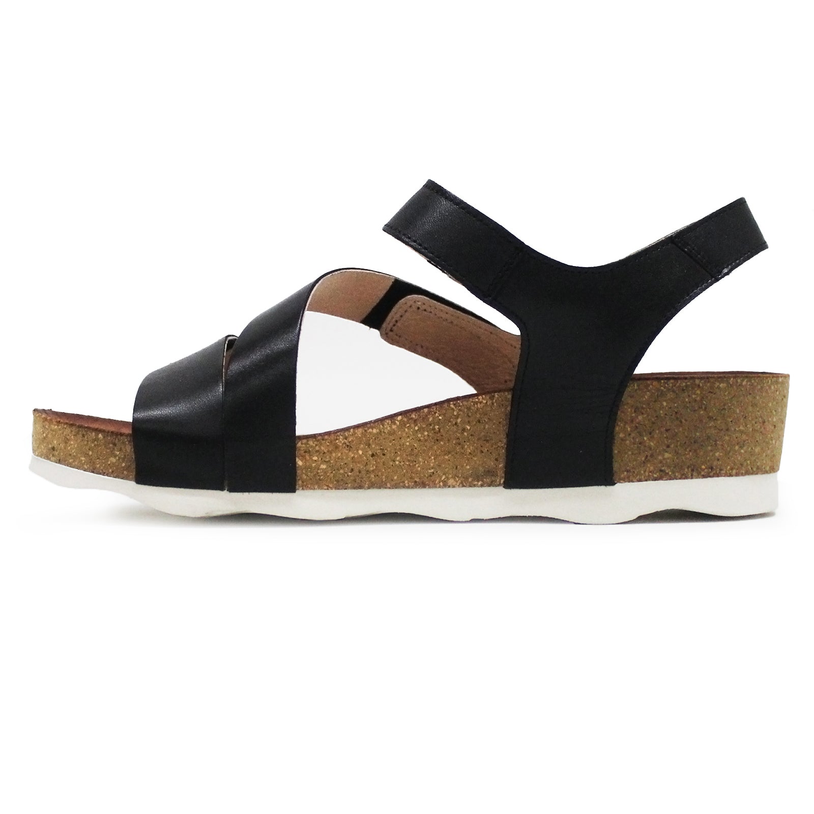 Pikolinos Mahon W9E-0889 Leather Womens Sandals#color_black